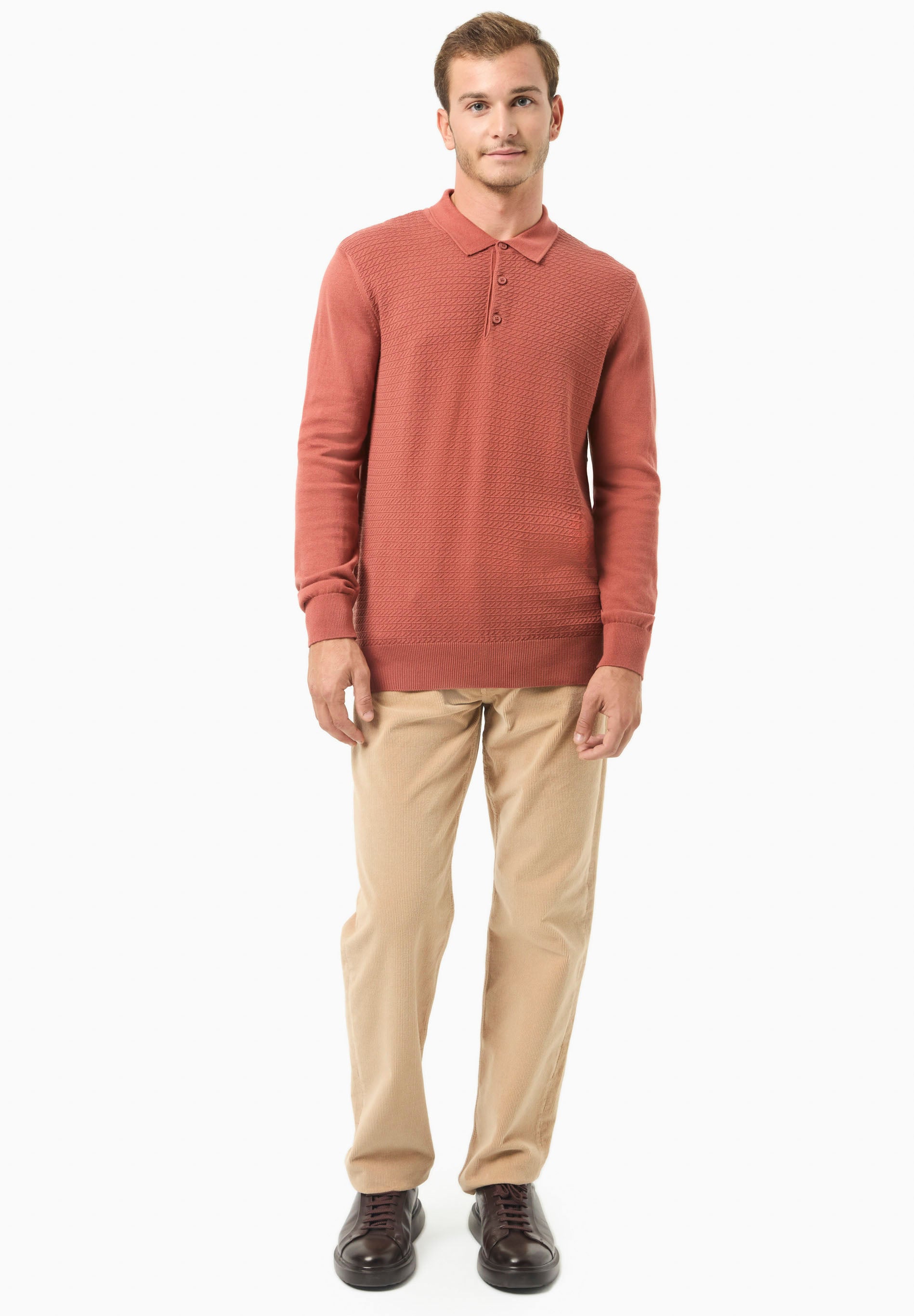 Polokragen-Pullover aus Bio-Baumwolle
