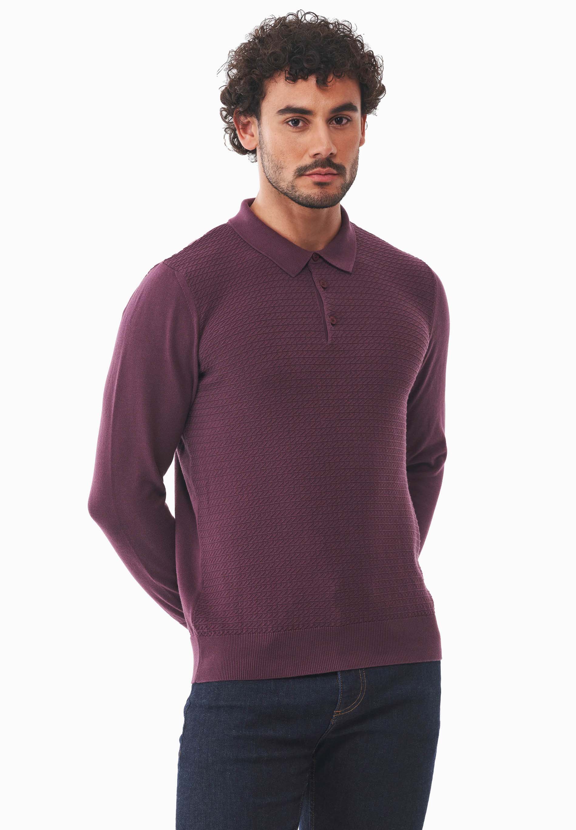 Polokragen-Pullover aus Bio-Baumwolle