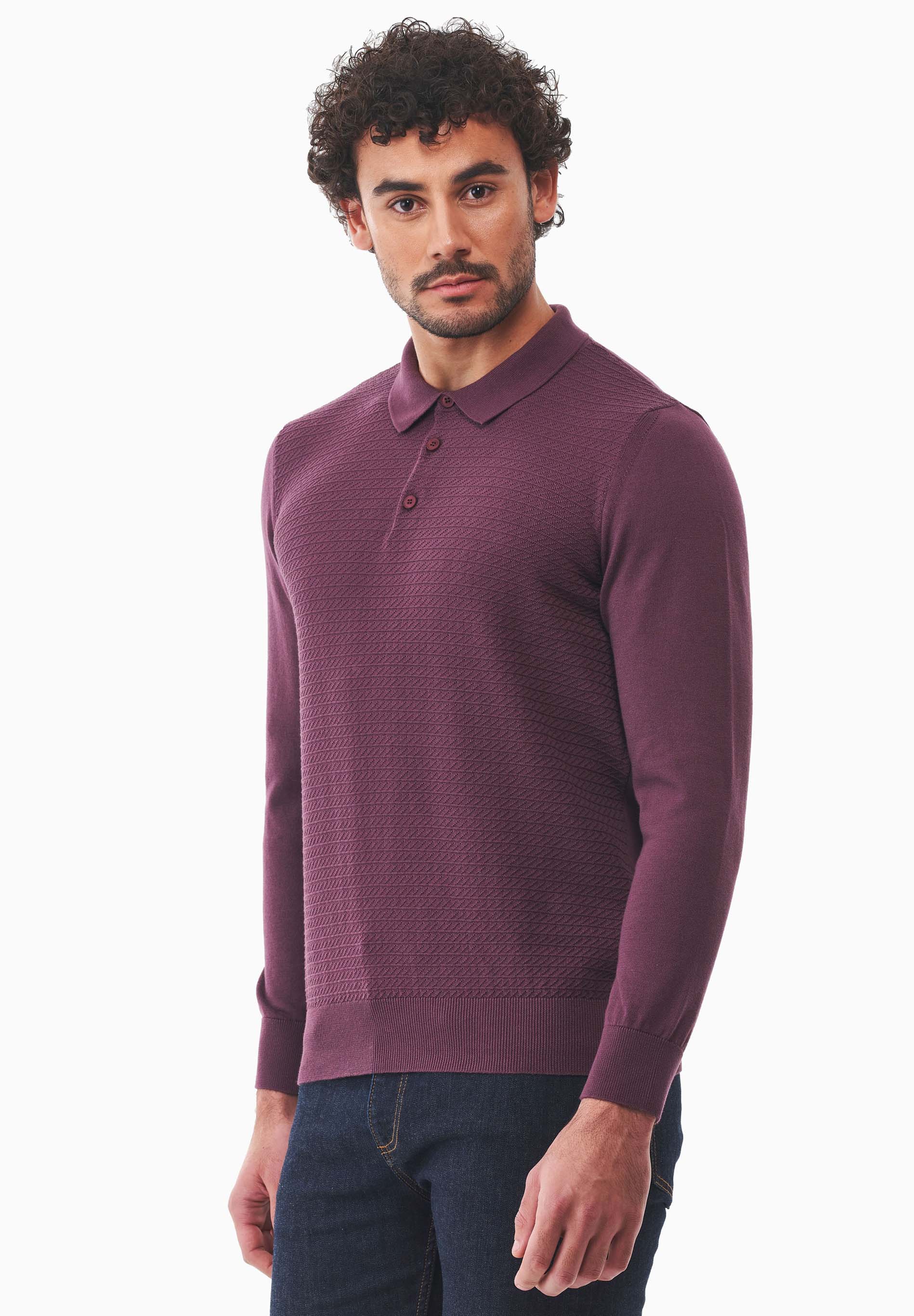 Polokragen-Pullover aus Bio-Baumwolle