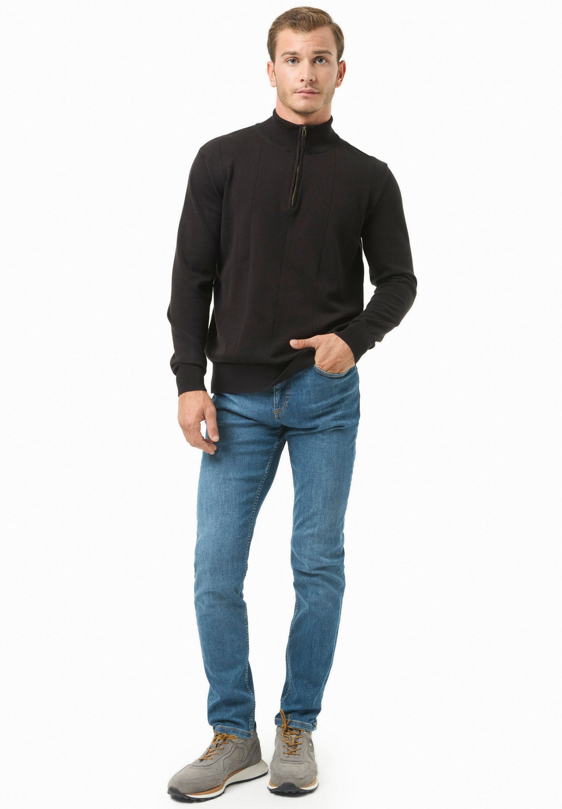 Troyer-Pullover aus Bio-Baumwolle
