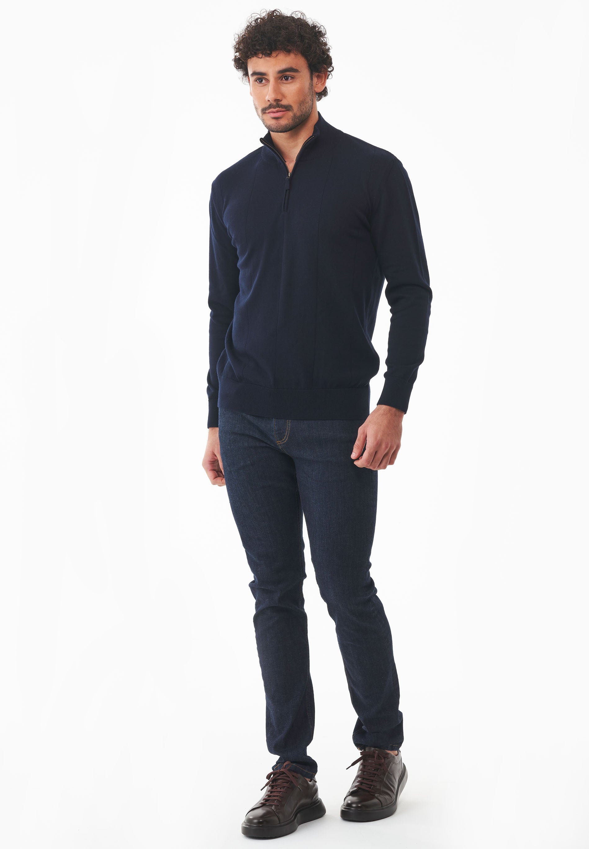 Troyer-Pullover aus Bio-Baumwolle