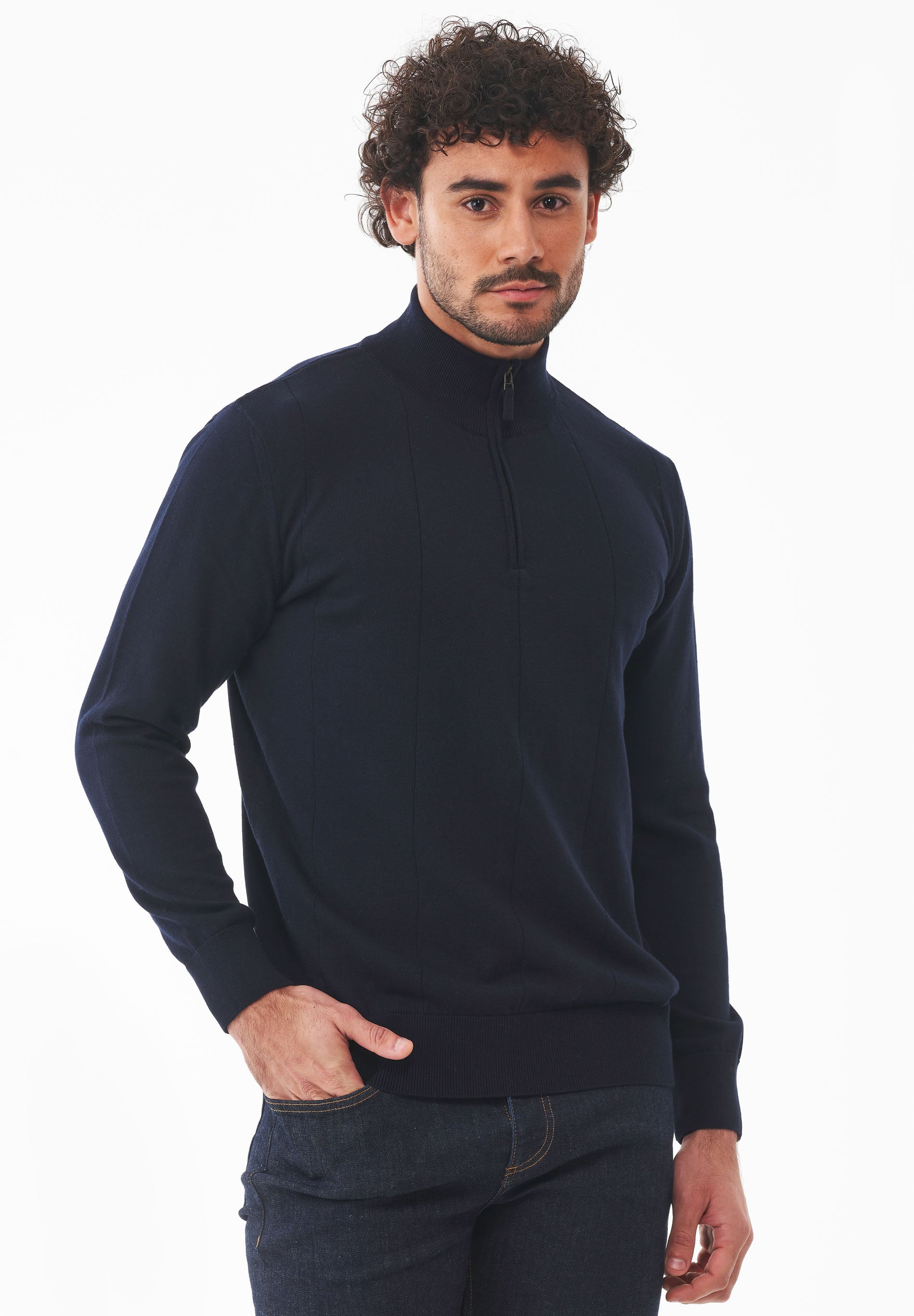 Troyer-Pullover aus Bio-Baumwolle