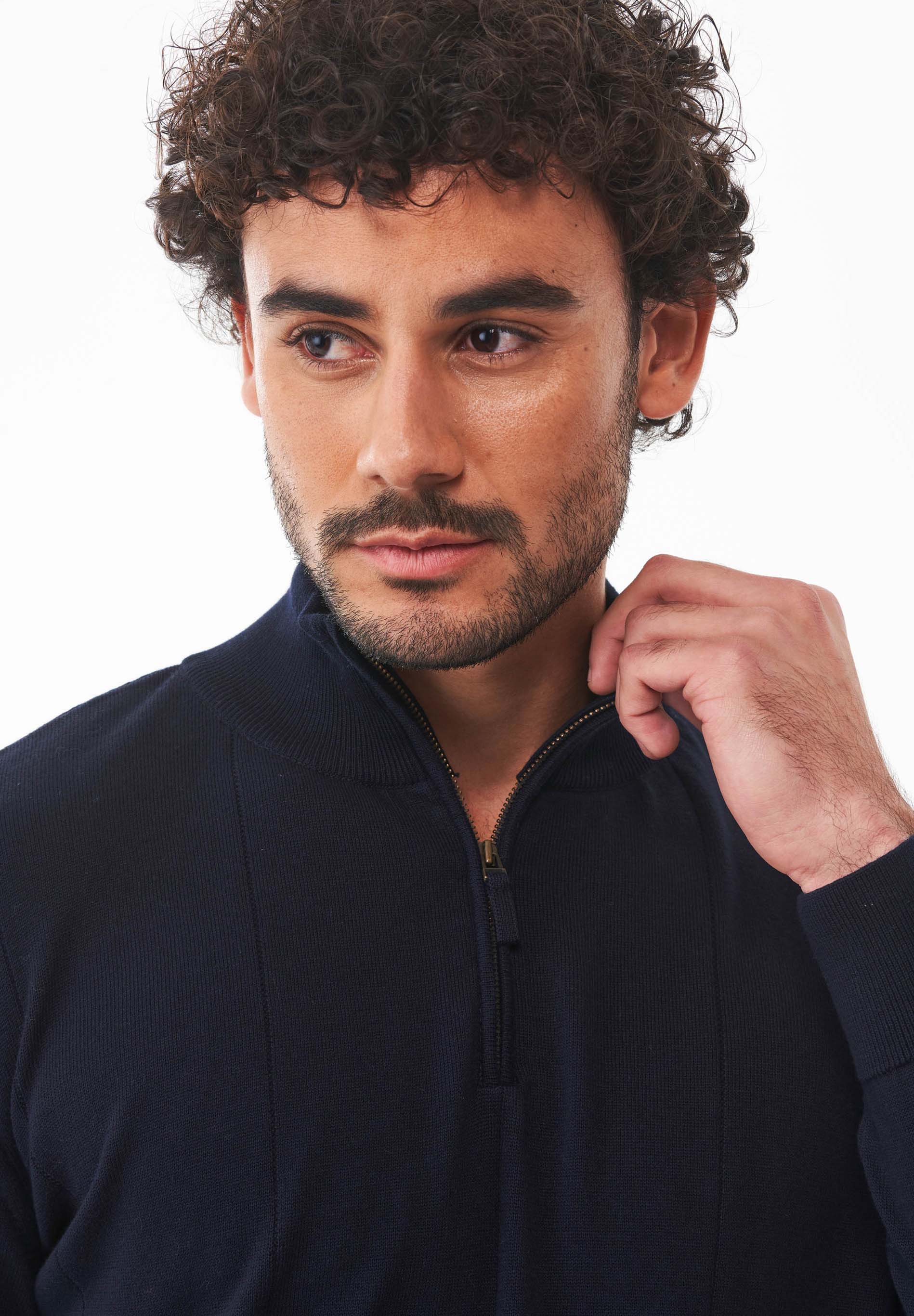 Troyer-Pullover aus Bio-Baumwolle