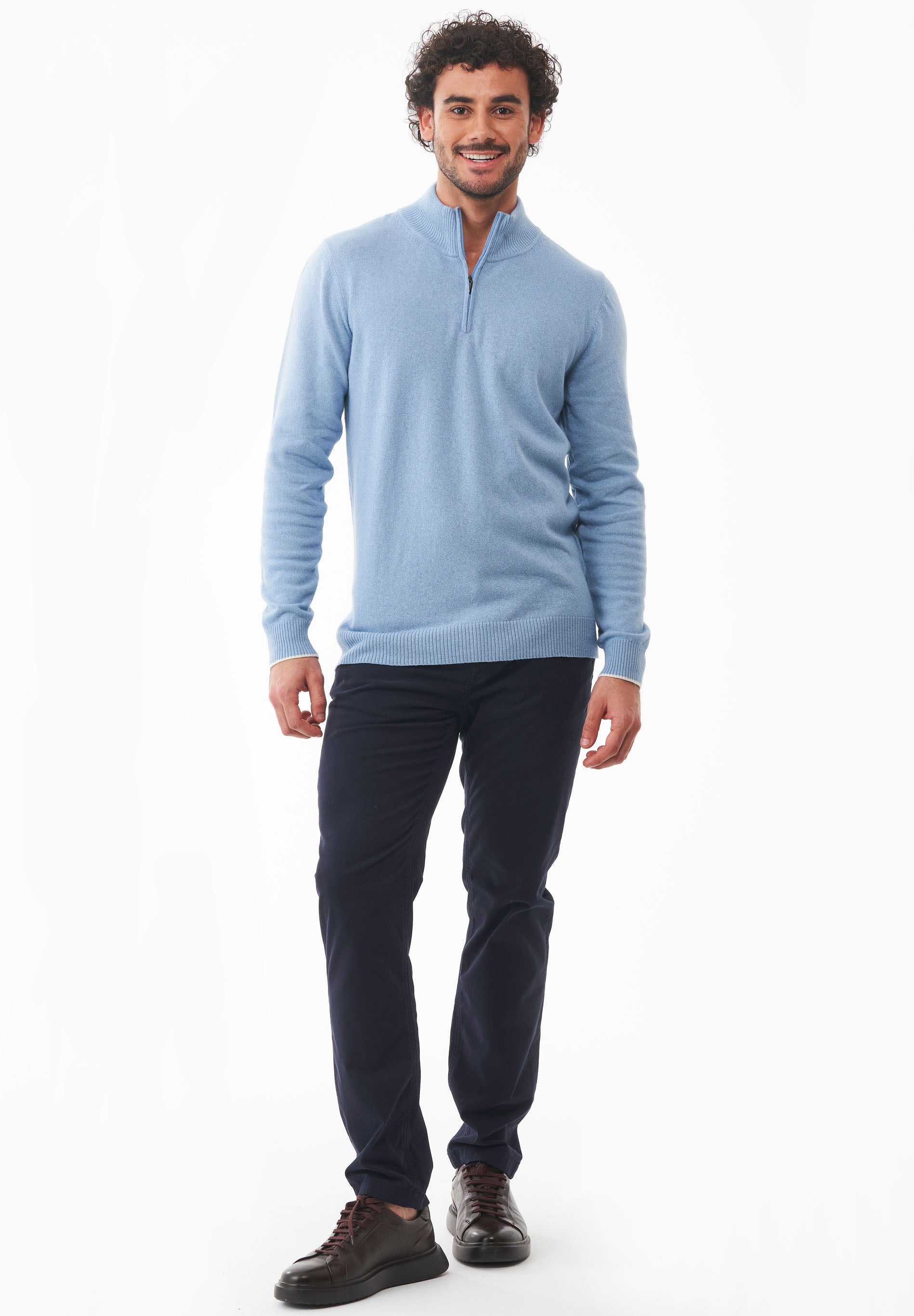 Troyer-Pullover aus Bio-Baumwoll Mix