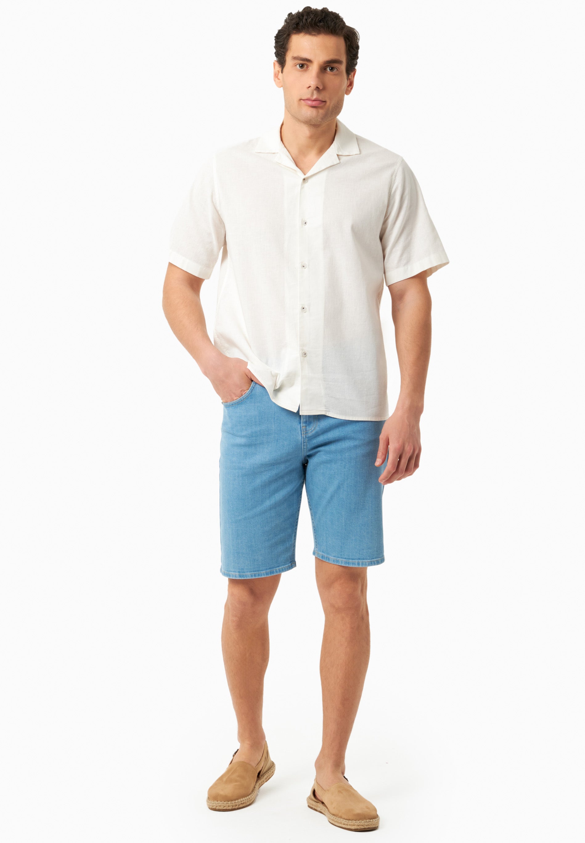 Jeans-Shorts aus Bio-Baumwolle