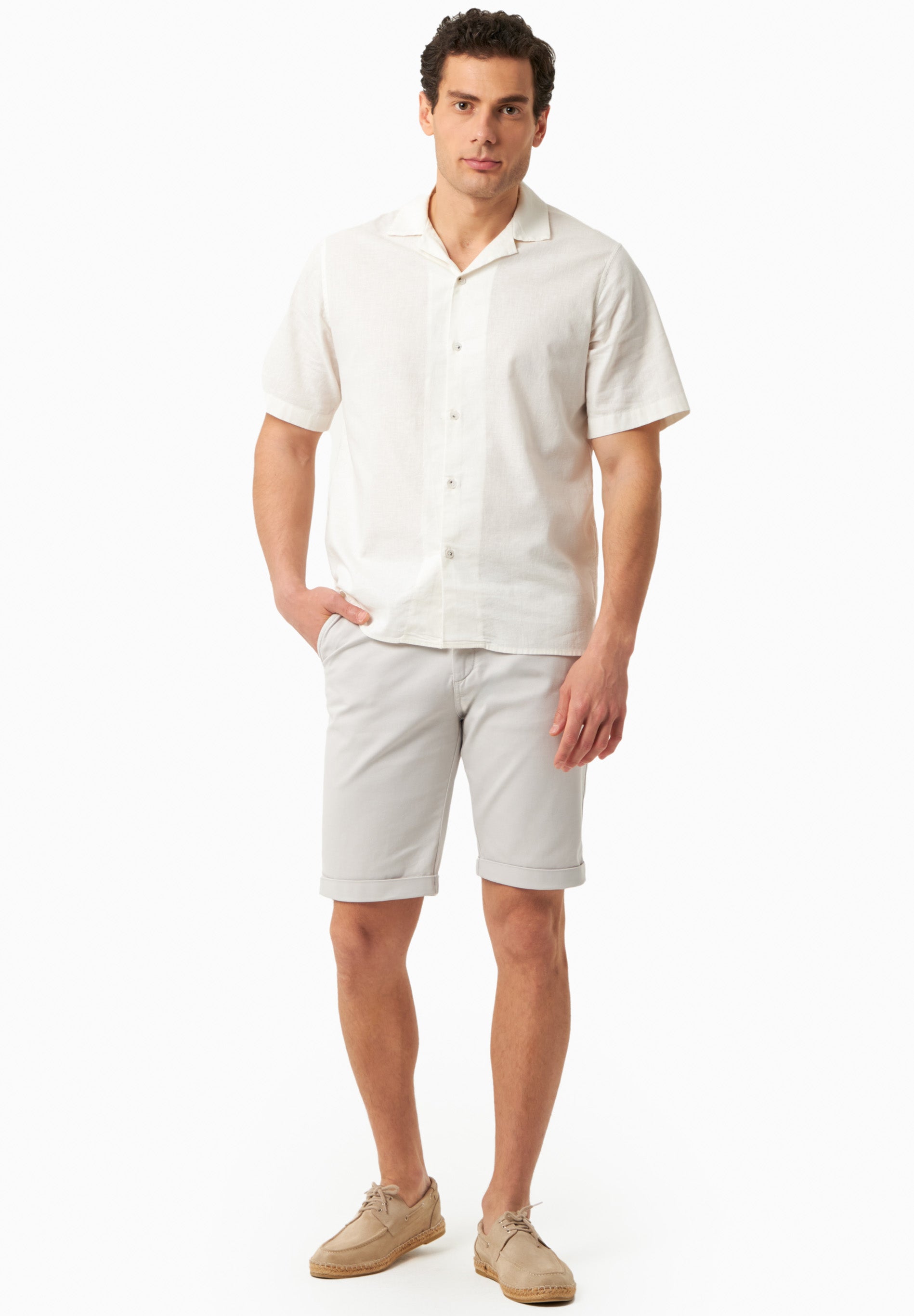 Regular-Fit Shorts aus Bio-Baumwolle