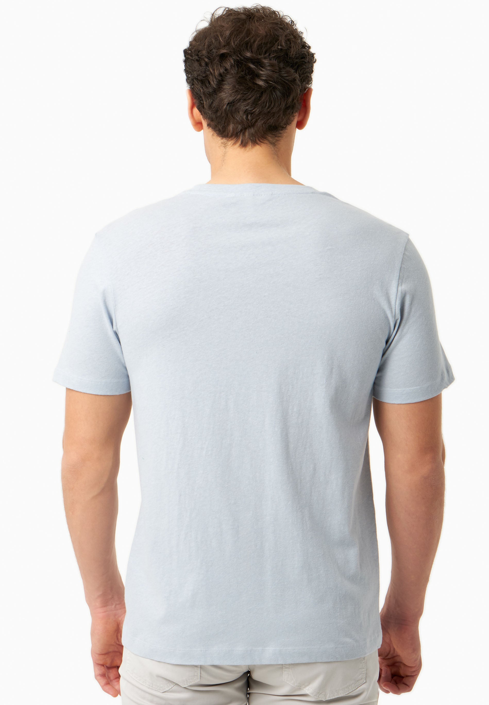 T-Shirt aus Bio-Baumwolle und Leinen