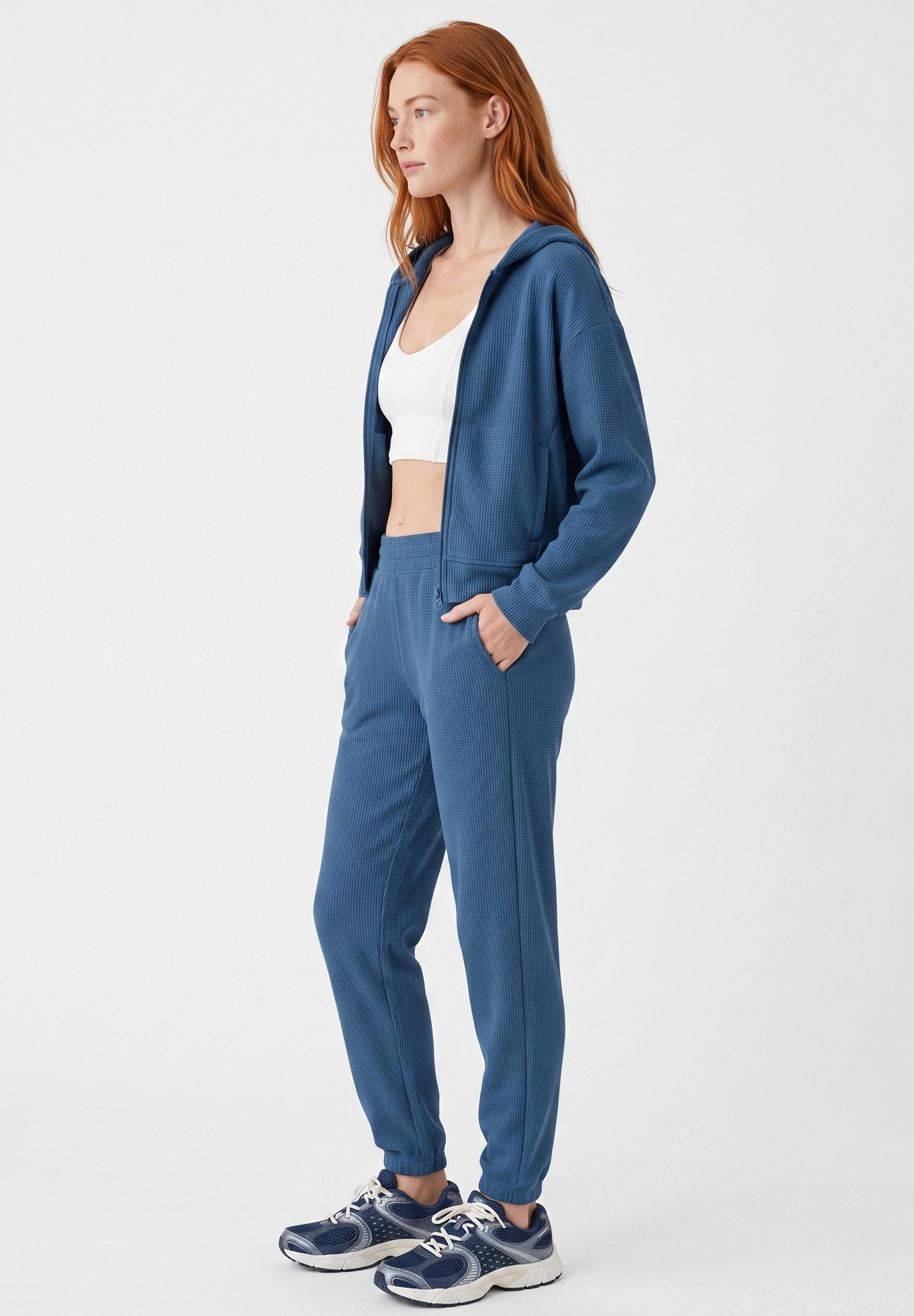 PARISS | Waffel Jogginghose aus Bio-Baumwolle und recyceltem Polyester