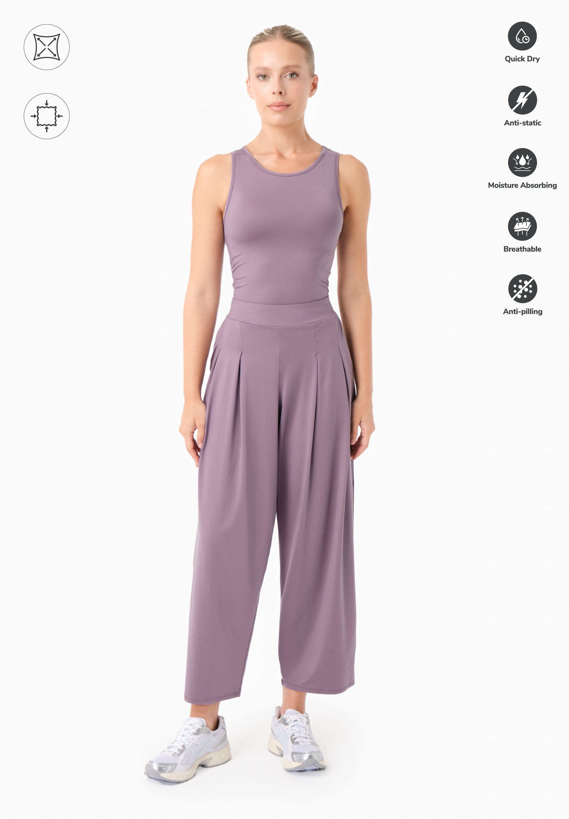 PEENY | Weit geschnittene Hose aus recyceltem Polyamid