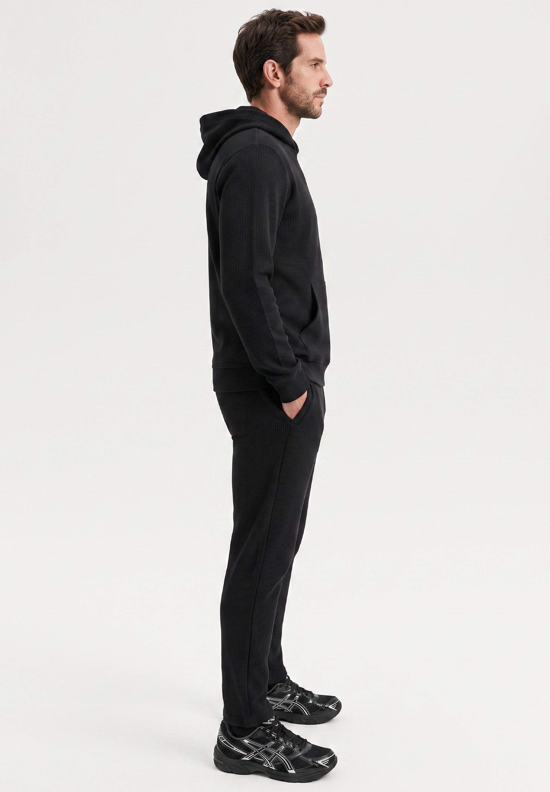 POZZAN | Waffel Jogginghose aus Bio-Baumwolle & recyceltem Polyester