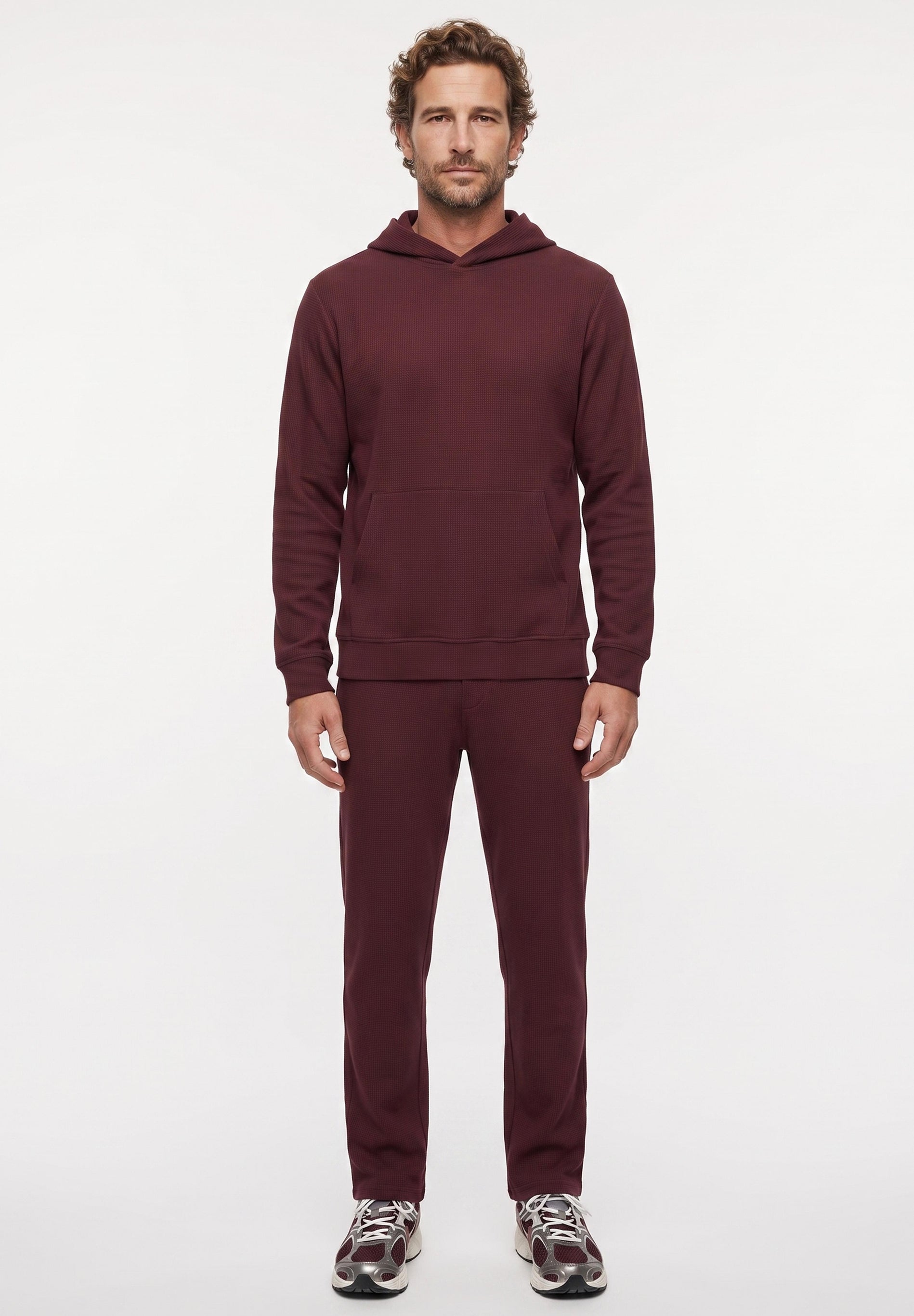 POZZAN | Waffel Jogginghose aus Bio-Baumwolle & recyceltem Polyester