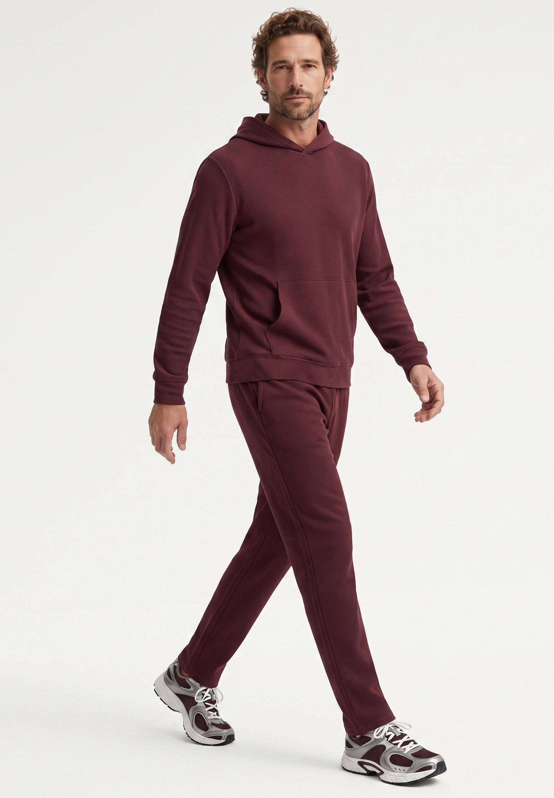 POZZAN | Waffel Jogginghose aus Bio-Baumwolle & recyceltem Polyester