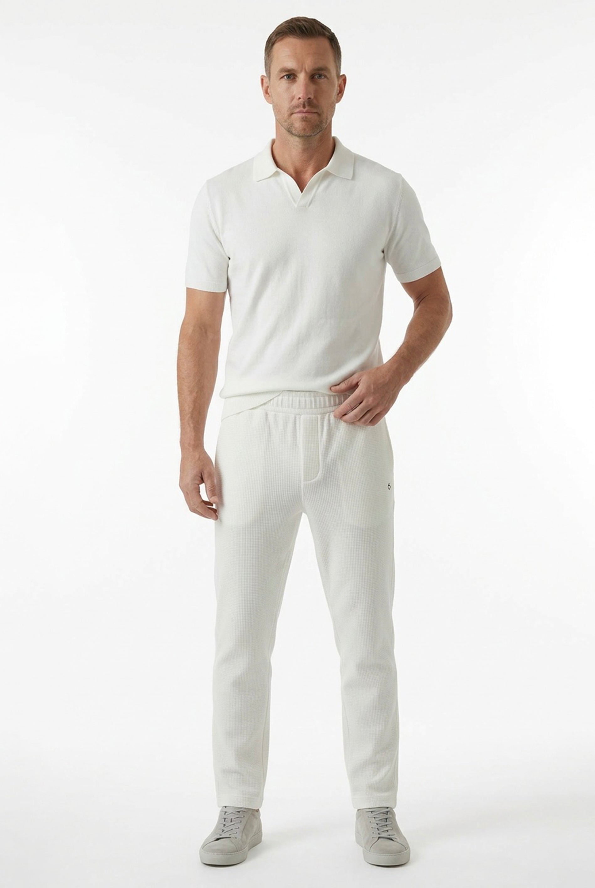 POZZAN | Waffel Jogginghose aus Bio-Baumwolle & recyceltem Polyester