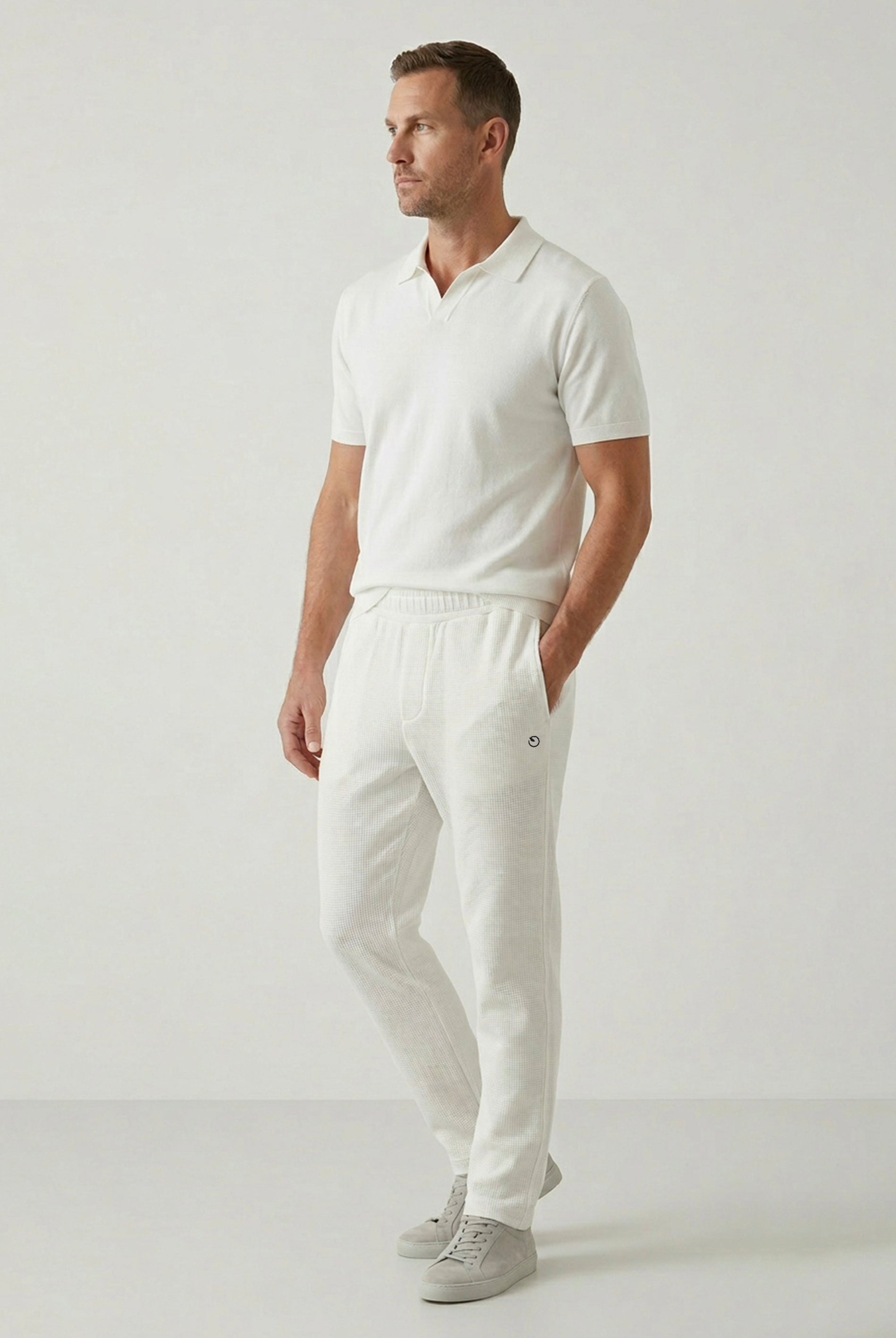 POZZAN | Waffel Jogginghose aus Bio-Baumwolle & recyceltem Polyester