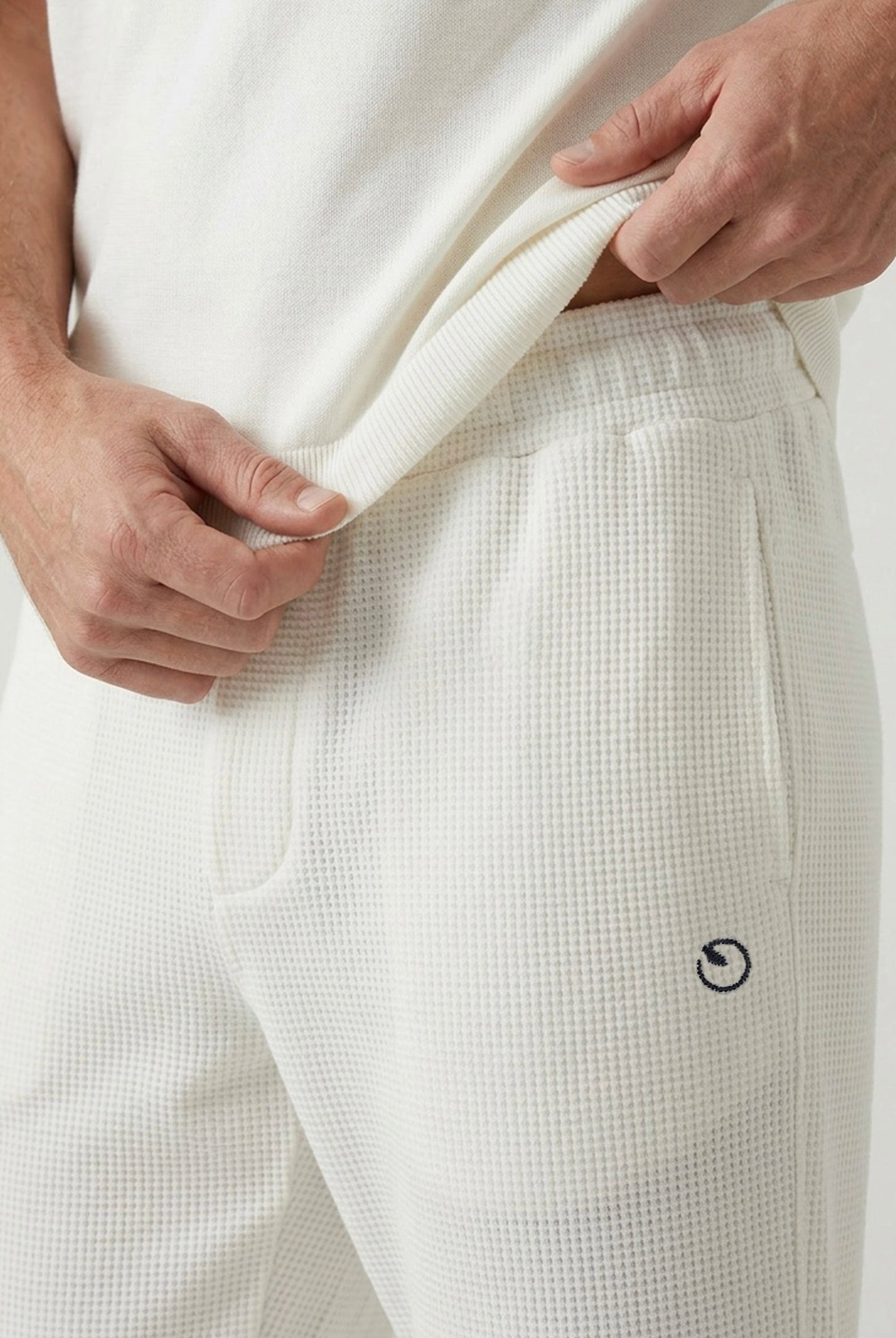 POZZAN | Waffel Jogginghose aus Bio-Baumwolle & recyceltem Polyester