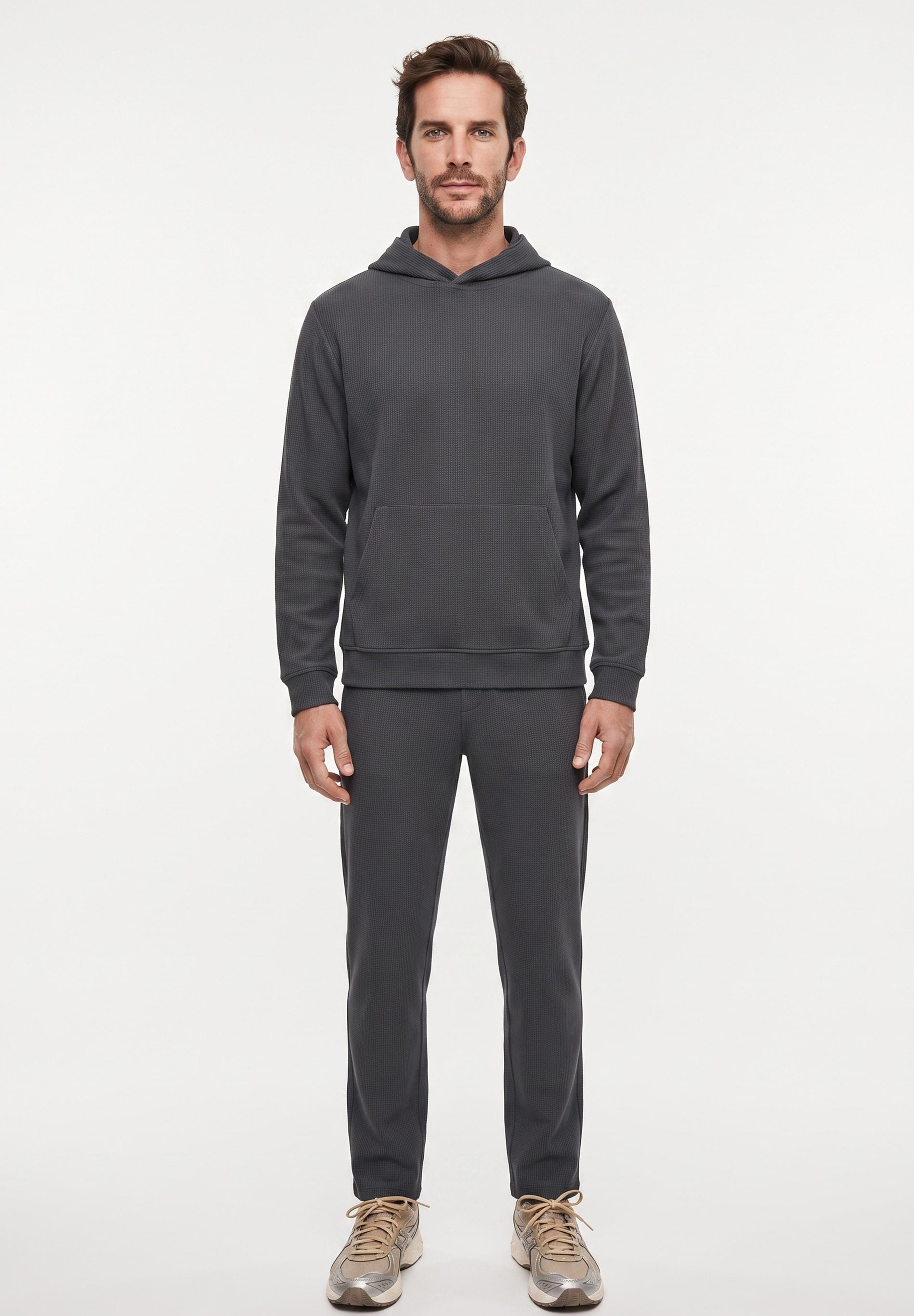 POZZAN | Waffel Jogginghose aus Bio-Baumwolle & recyceltem Polyester