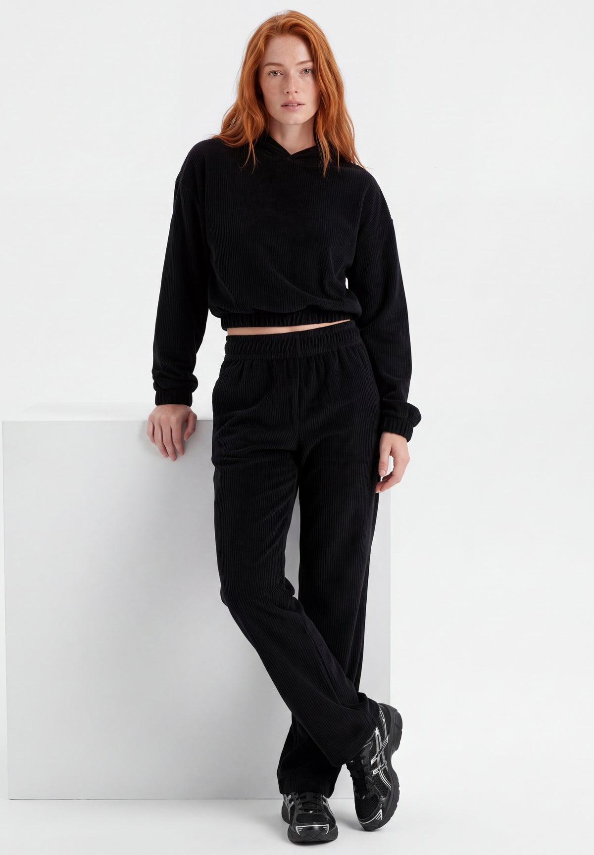 Cord-Sweathose aus Bio-Baumwolle