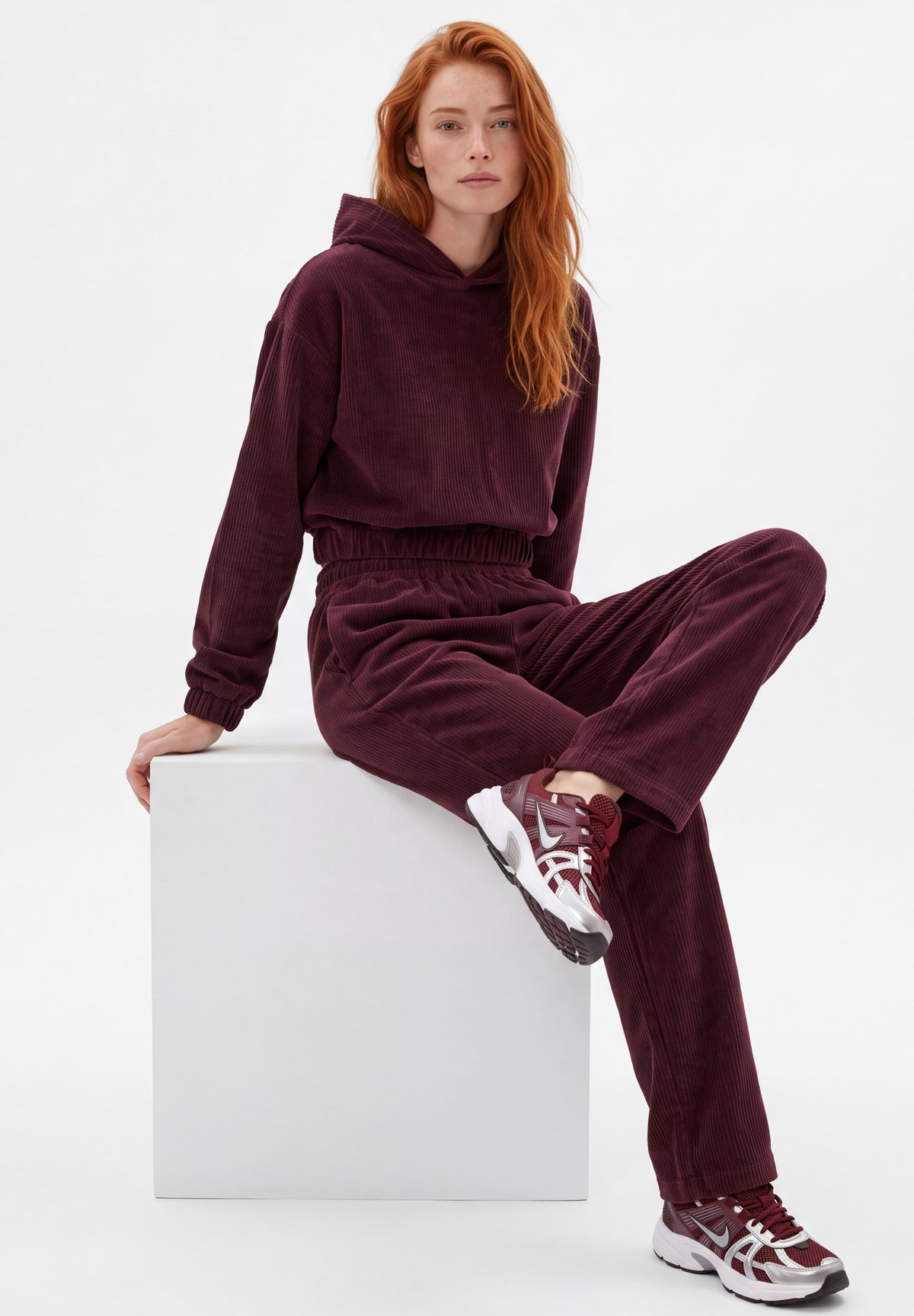 PRISCILLA | Cord-Sweathose aus Bio-Baumwolle