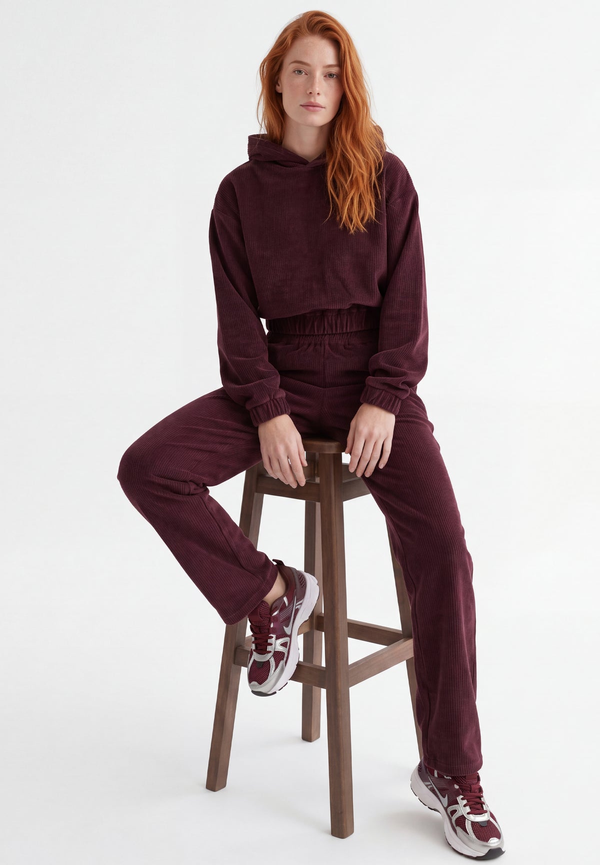 PRISCILLA | Cord-Sweathose aus Bio-Baumwolle