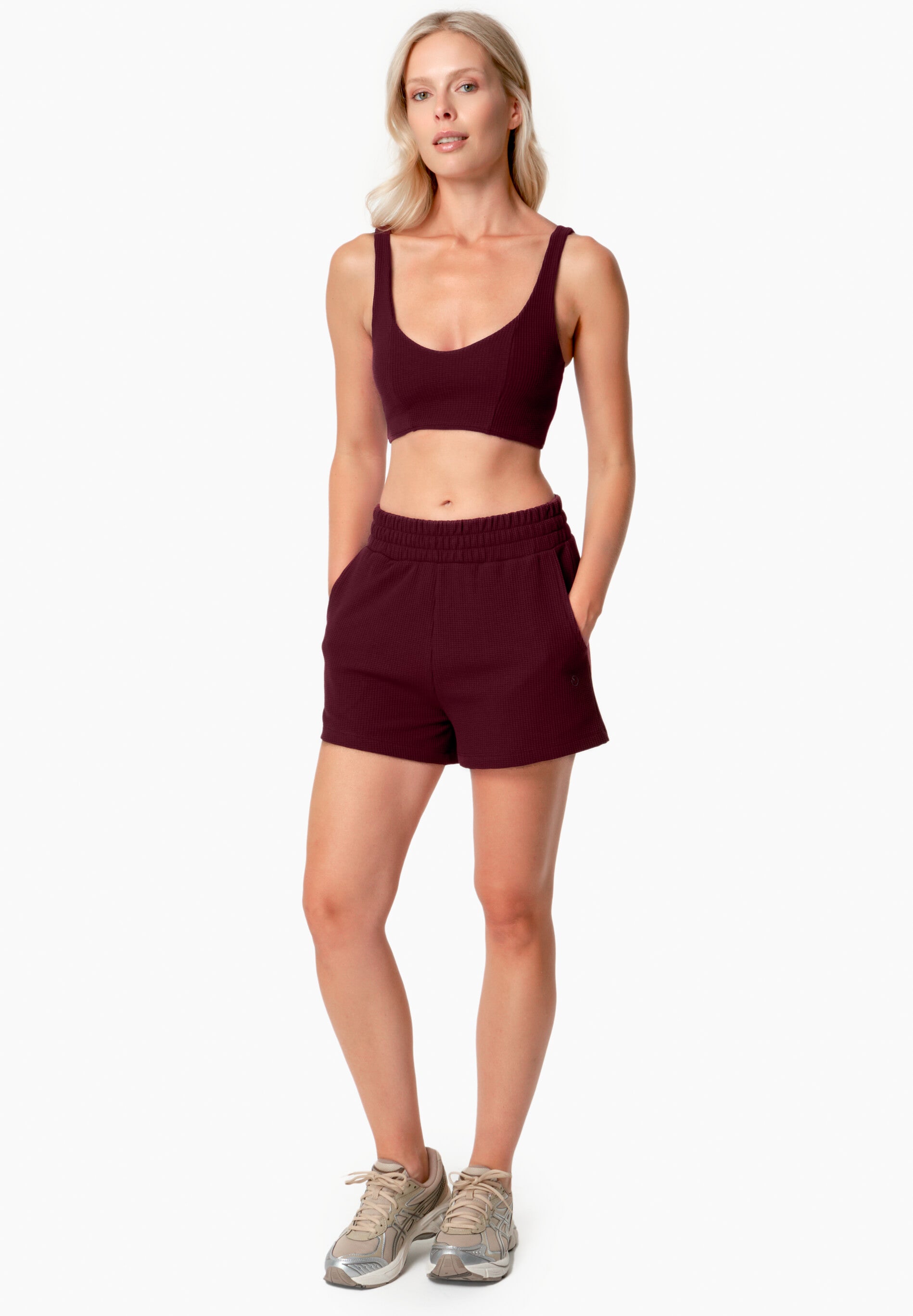 SAVANNA | Waffel Shorts aus Bio-Baumwolle und recyceltem Polyester
