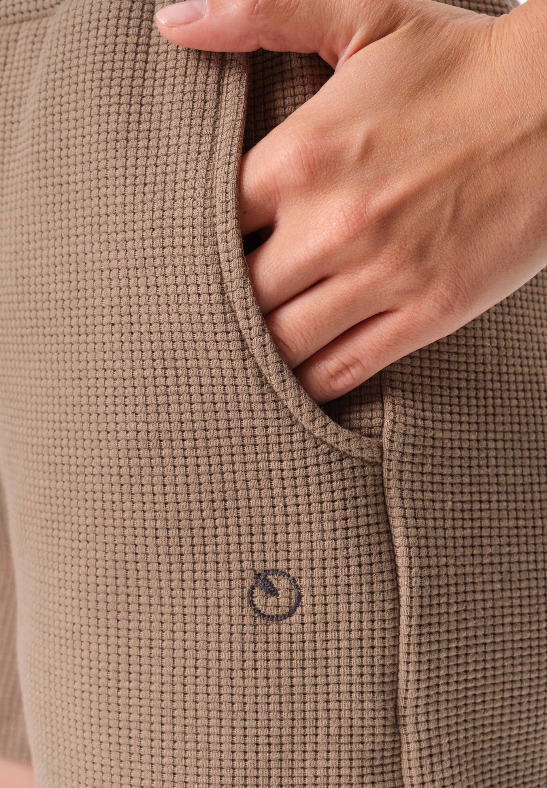 SAVANNA | Waffel Shorts aus Bio-Baumwolle und recyceltem Polyester
