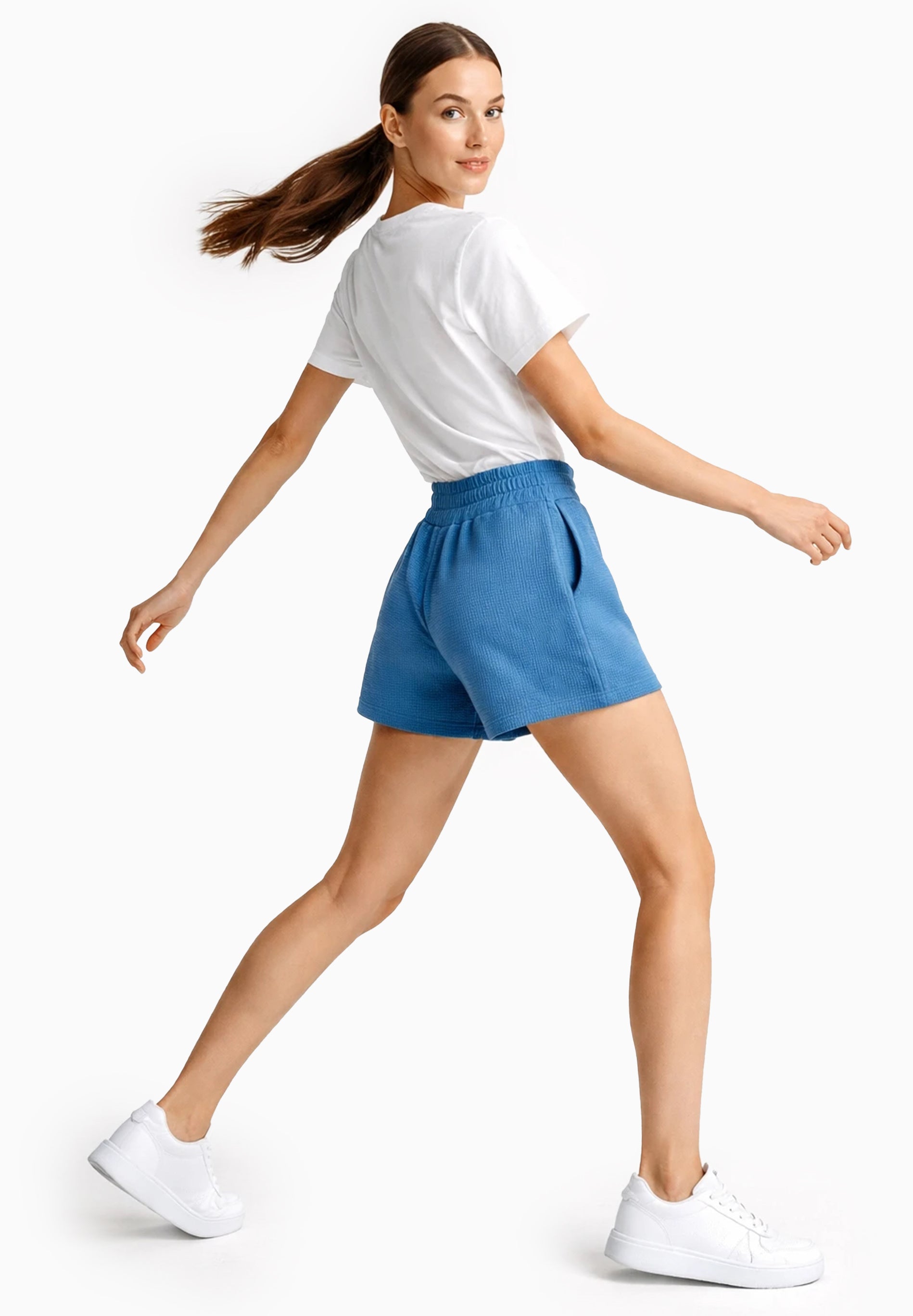 SAVANNA | Waffel-Shorts aus Bio-Baumwolle und recyceltem Polyester