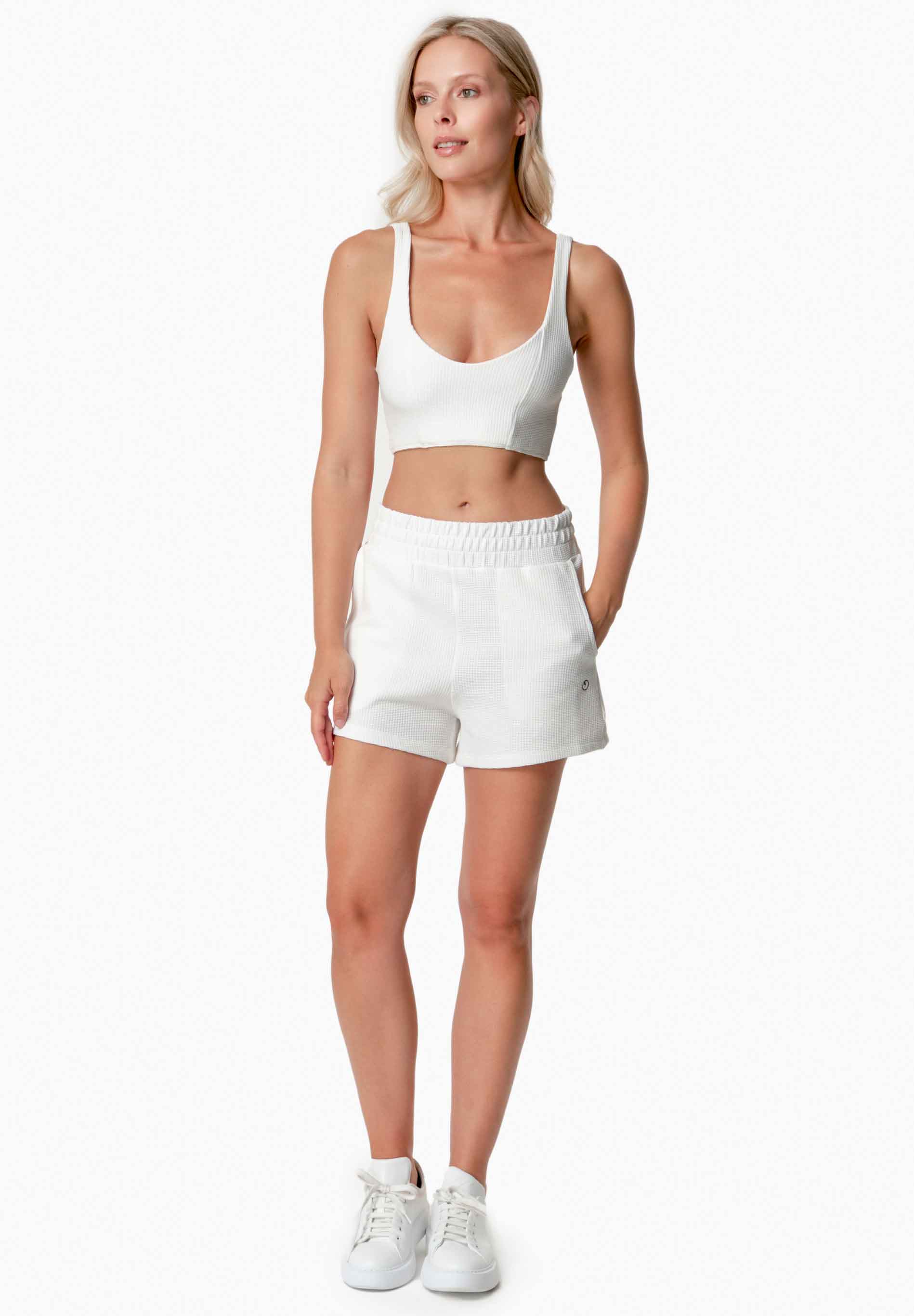 SAVANNA | Waffel Shorts aus Bio-Baumwolle und recyceltem Polyester