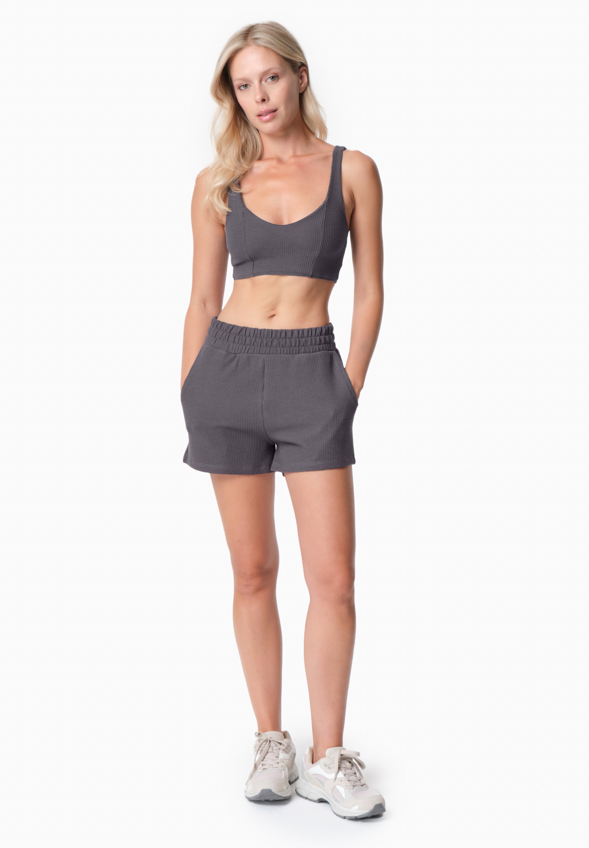 SAVANNA | Waffel Shorts aus Bio-Baumwolle und recyceltem Polyester