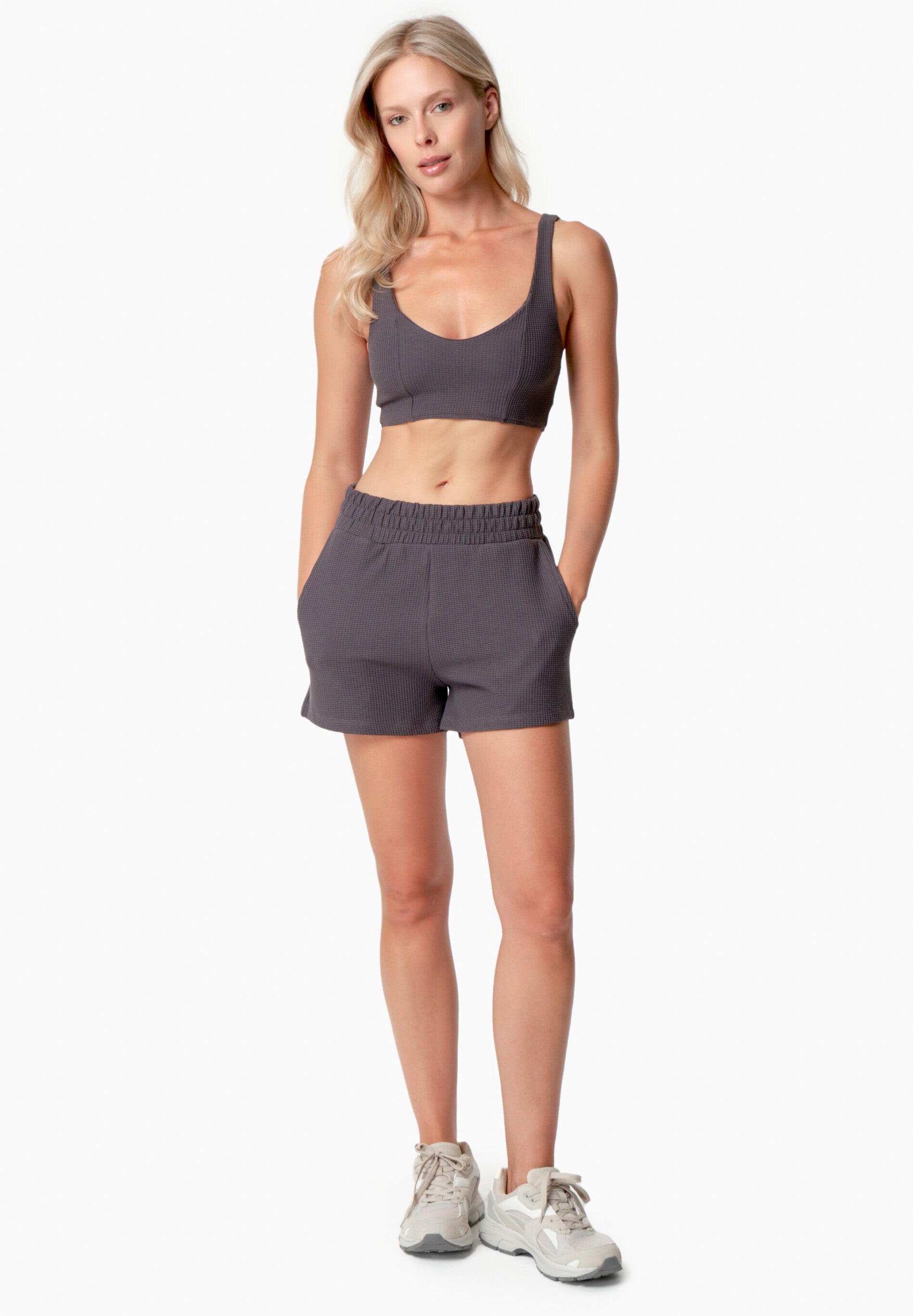 SAVANNA | Waffel Shorts aus Bio-Baumwolle und recyceltem Polyester