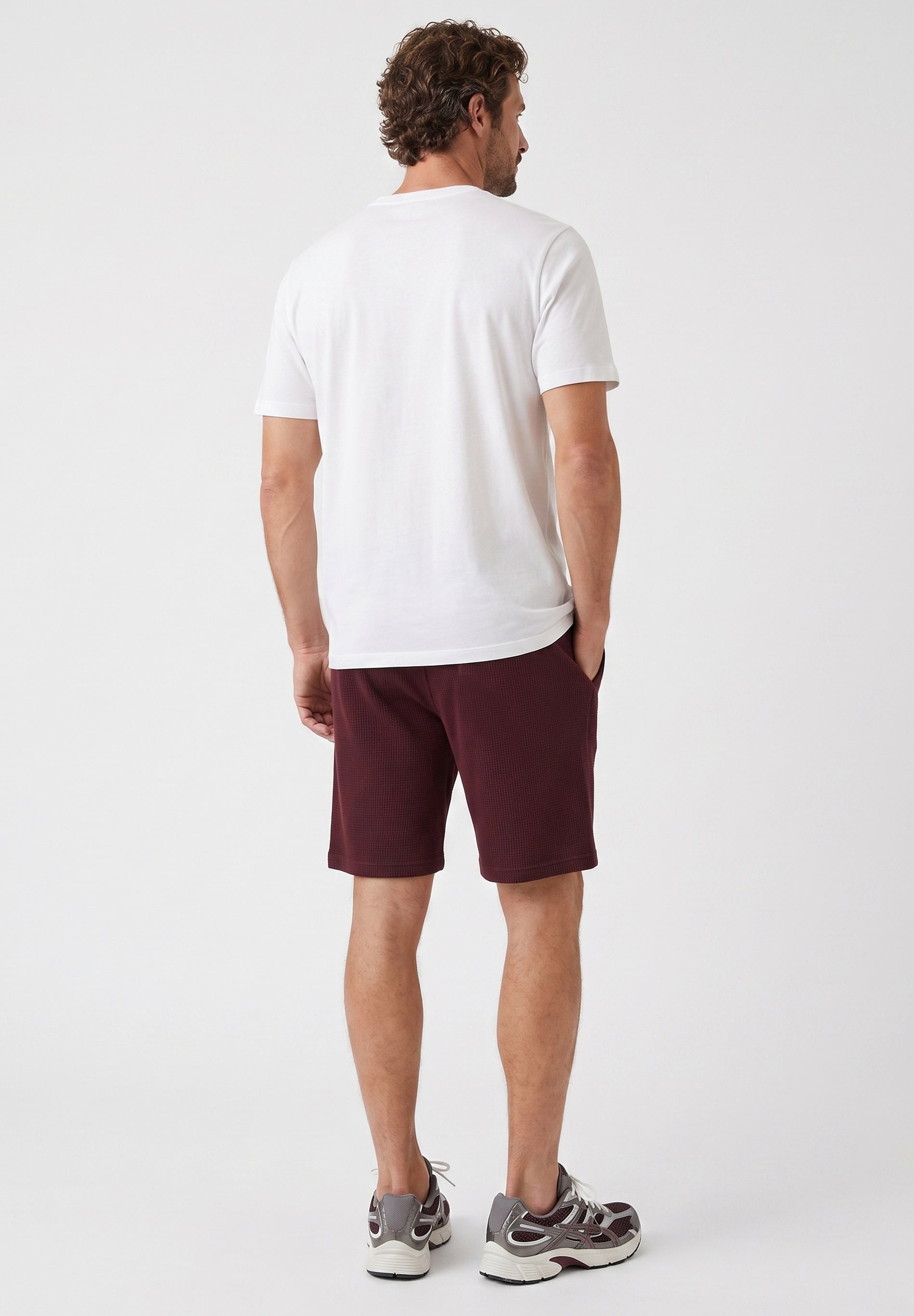 STEVVEN | Waffel-Shorts aus Bio-Baumwolle & recyceltem Polyester