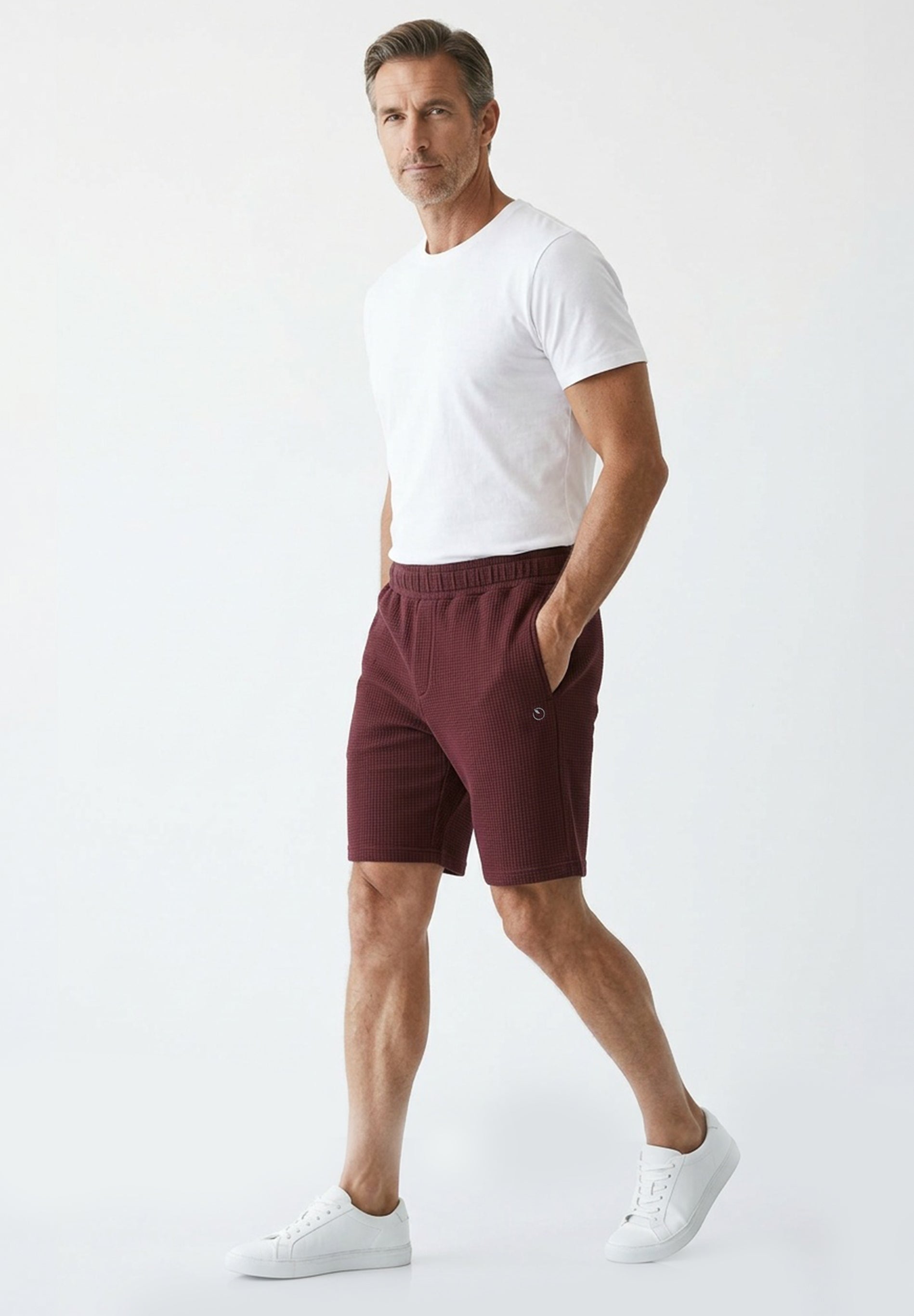 STEVVEN | Waffel-Shorts aus Bio-Baumwolle & recyceltem Polyester