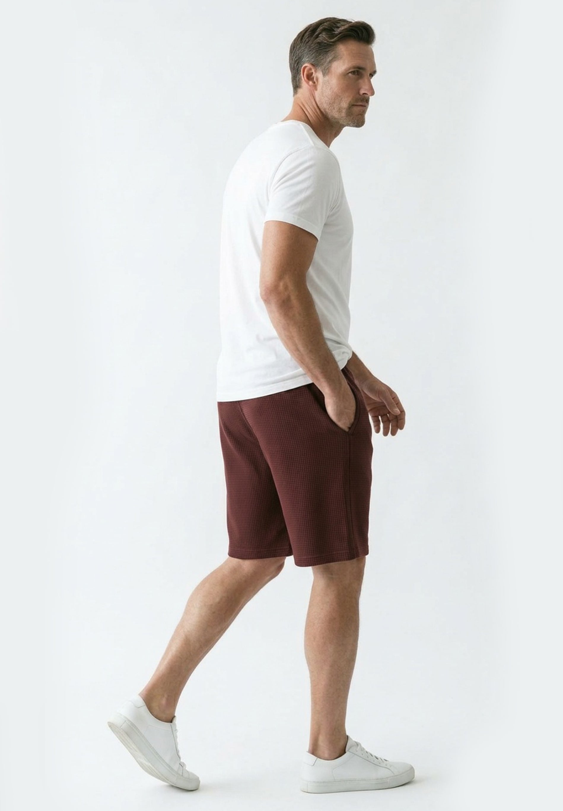 STEVVEN | Waffel-Shorts aus Bio-Baumwolle & recyceltem Polyester