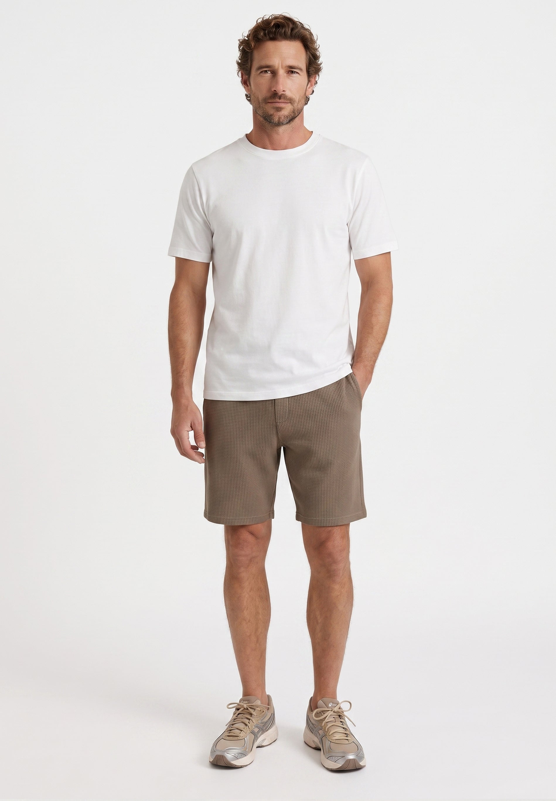 STEVVEN | Waffel-Shorts aus Bio-Baumwolle & recyceltem Polyester
