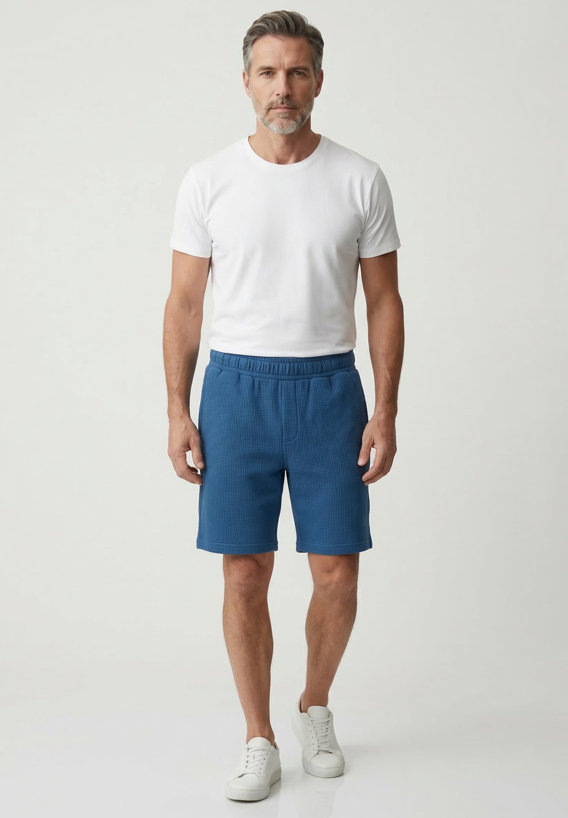 STEVVEN | Waffel-Shorts aus Bio-Baumwolle & recyceltem Polyester