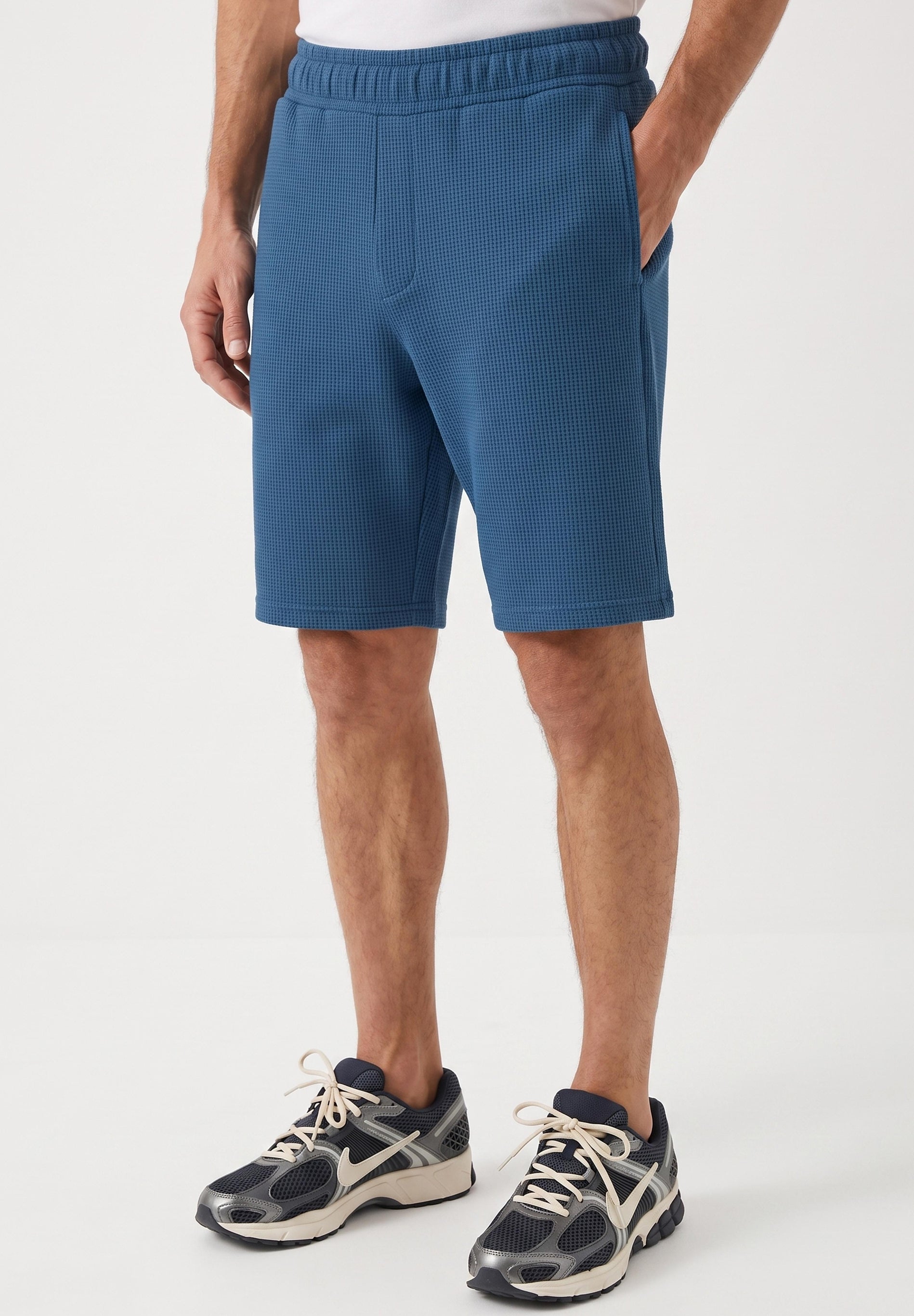 STEVVEN | Waffel-Shorts aus Bio-Baumwolle & recyceltem Polyester