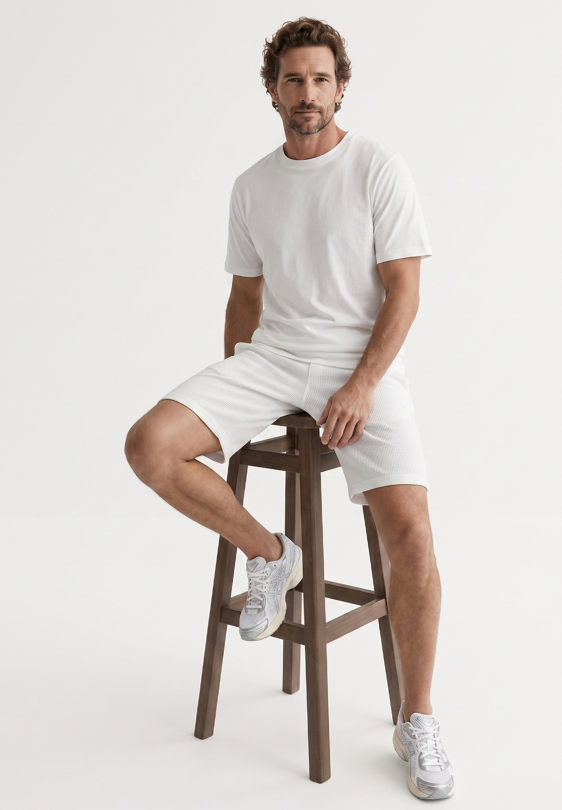 STEVVEN | Waffel-Shorts aus Bio-Baumwolle & recyceltem Polyester