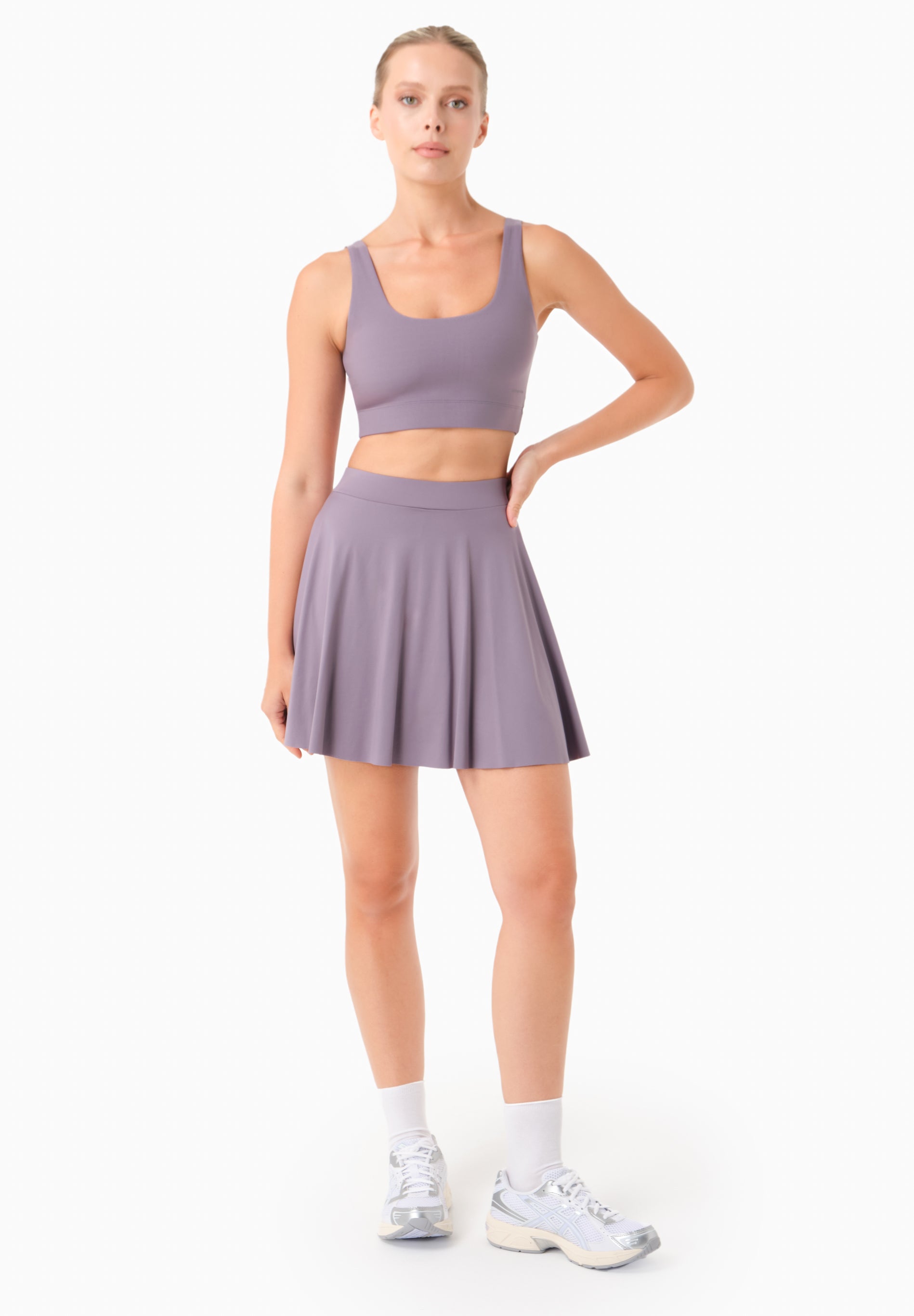SUMMER | Sport-Skort mit Innenshorts aus recyceltem Polyamid