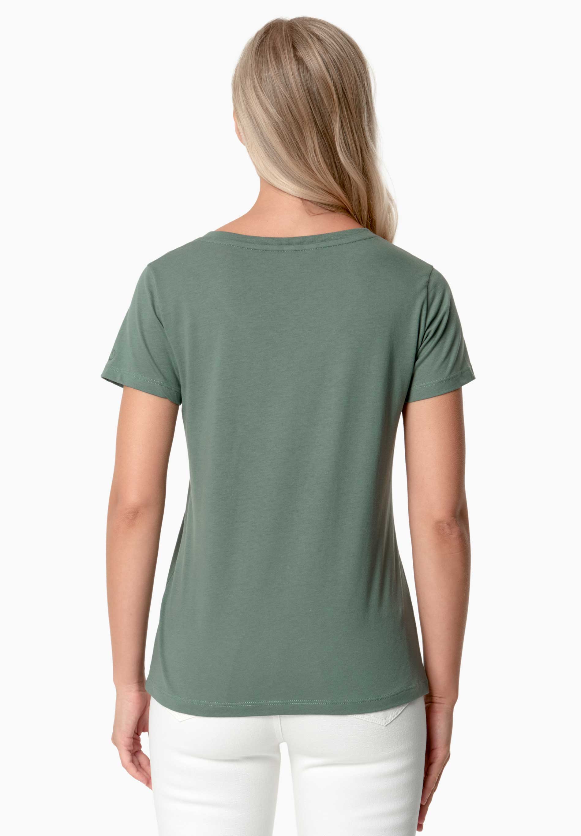 TAMARRA | T-Shirt aus TENCEL™ Modal und Bio-Baumwolle mit V-Ausschnitt