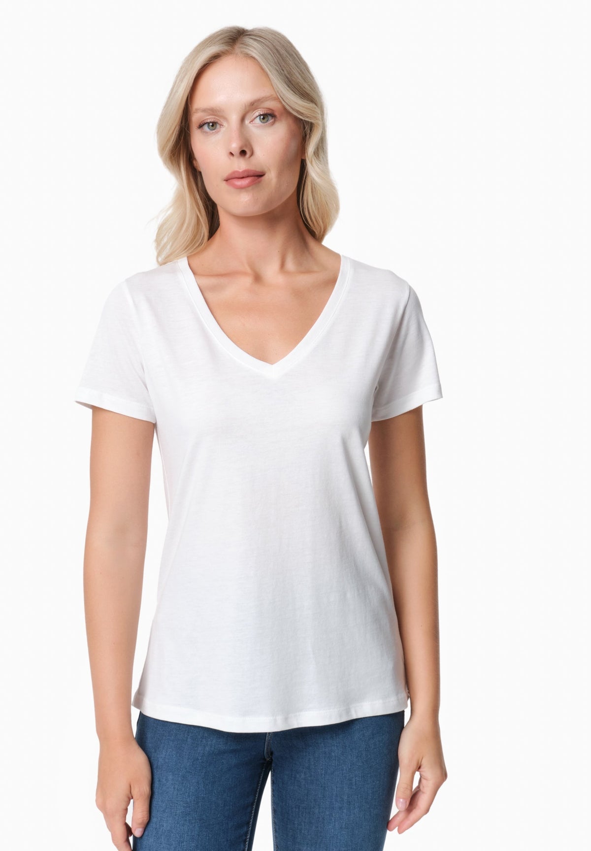 TAMARRA Damen T-Shirt TENCEL™ Modal und Bio-Baumwolle – Off White
