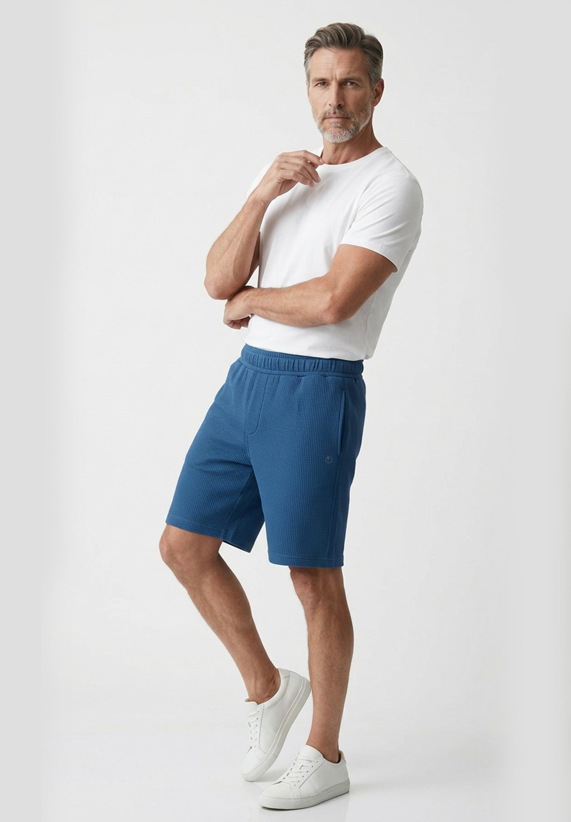 STEVVEN | Waffel-Shorts aus Bio-Baumwolle & recyceltem Polyester