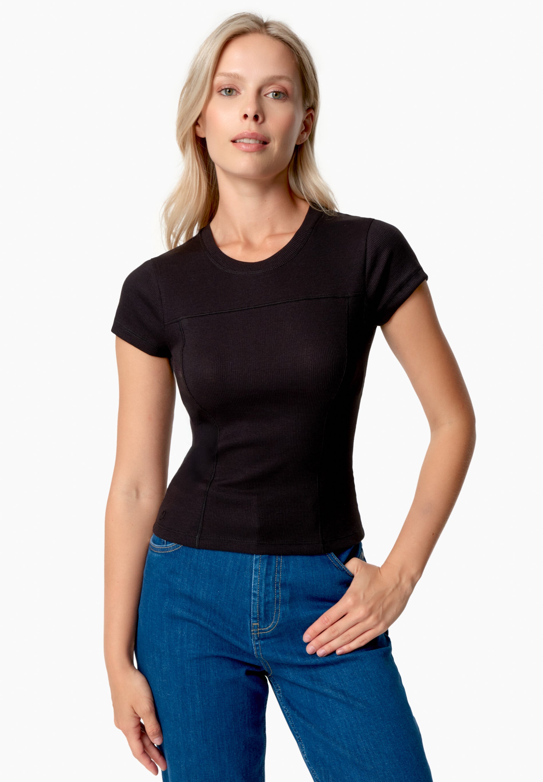 TILLDA | Rib T-Shirt aus TENCEL™ Modal und Bio-Baumwolle