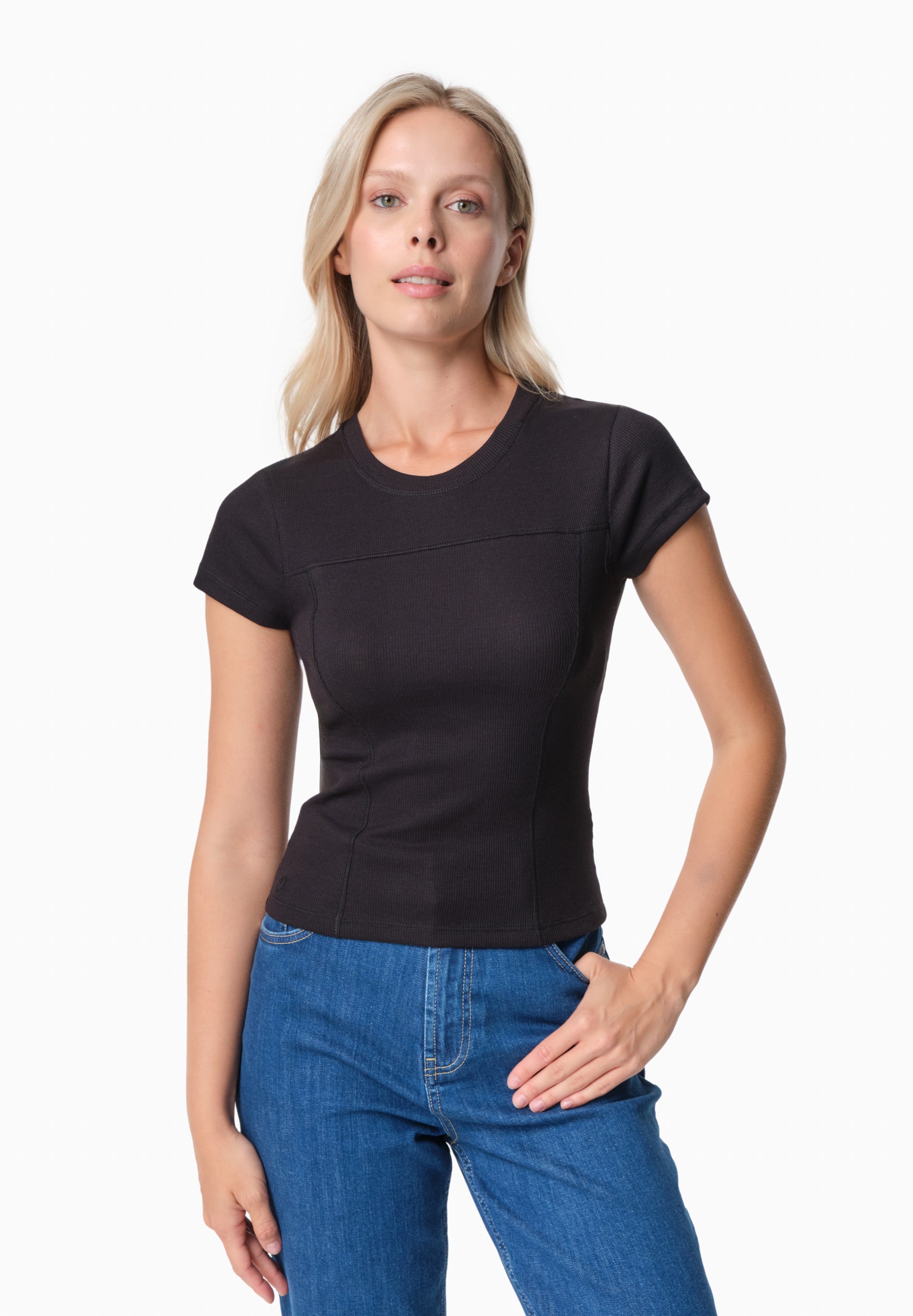 TILLDA | Rib T-Shirt aus TENCEL™ Modal und Bio-Baumwolle