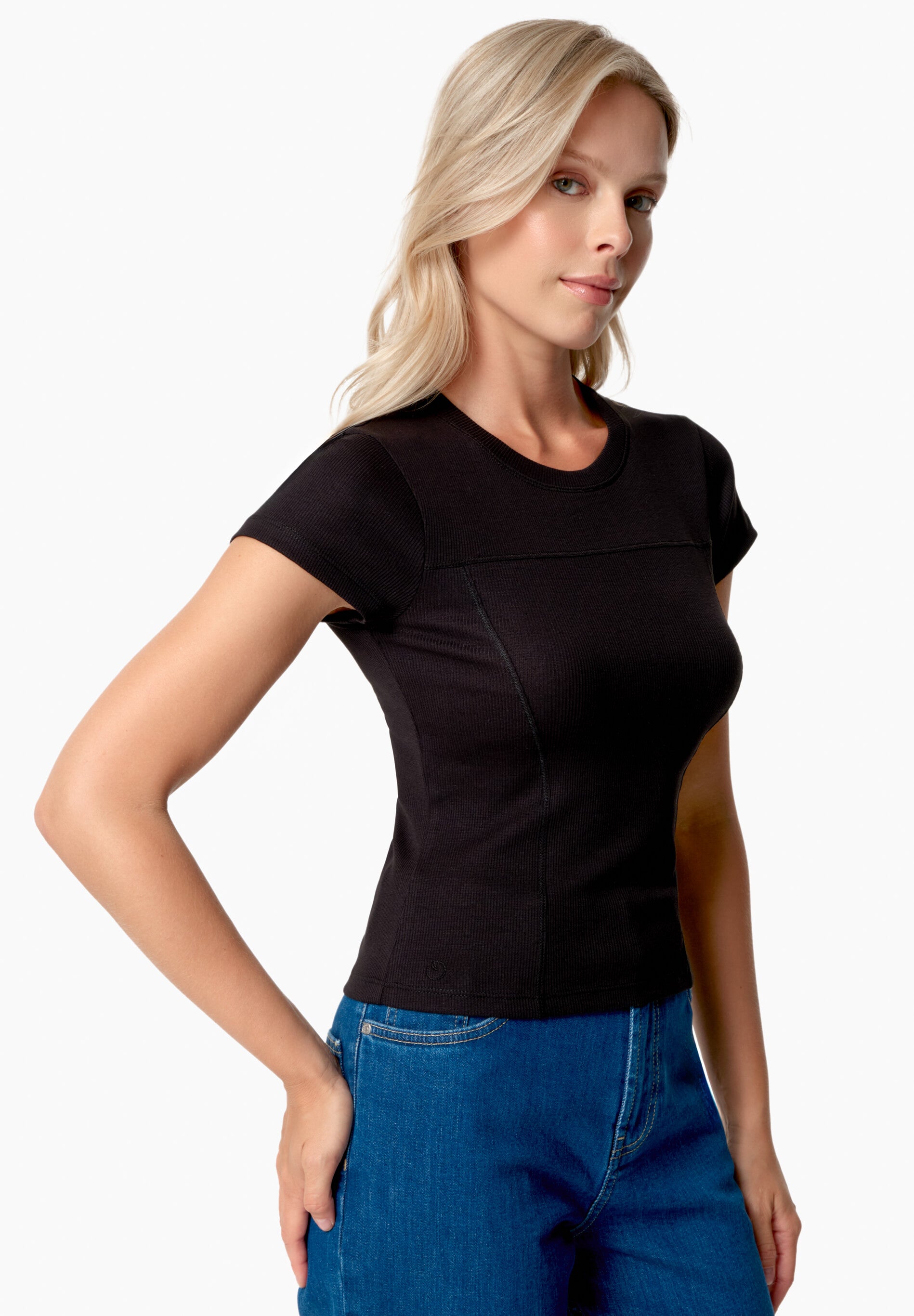TILLDA | Rib T-Shirt aus TENCEL™ Modal und Bio-Baumwolle
