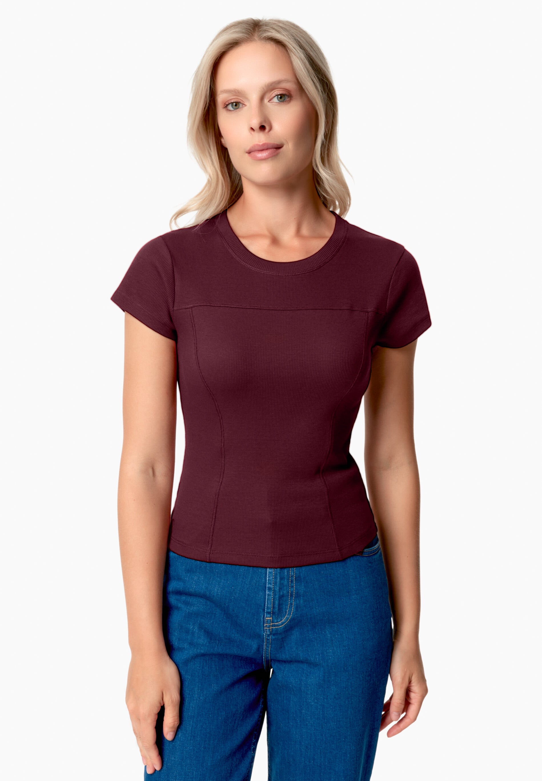 TILLDA | Rib T-Shirt aus TENCEL™ Modal und Bio-Baumwolle