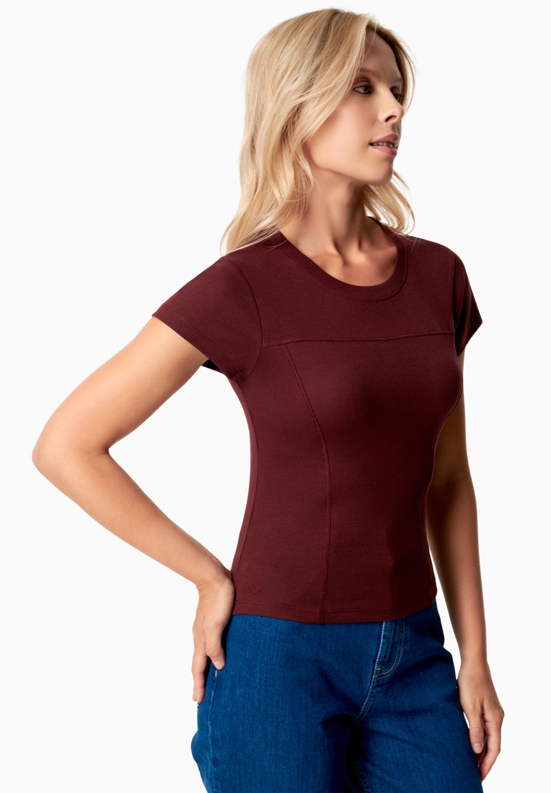 TILLDA | Rib T-Shirt aus TENCEL™ Modal und Bio-Baumwolle