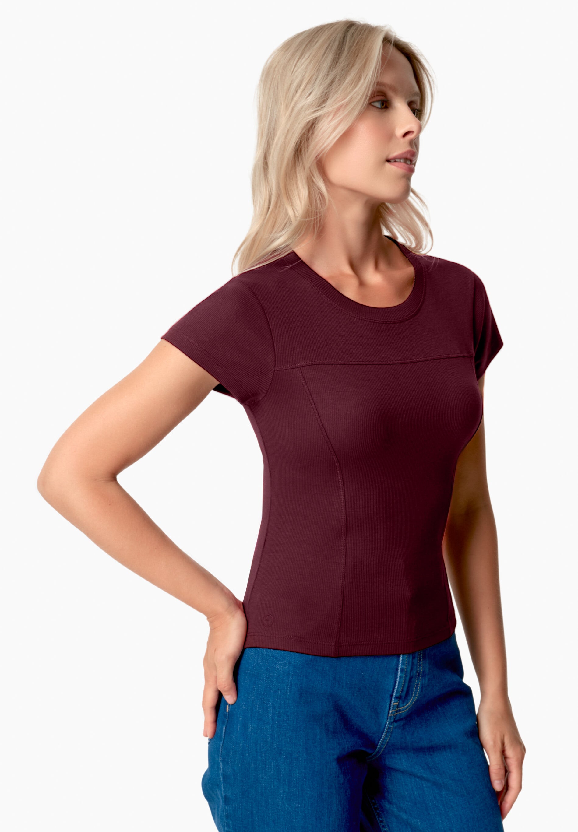 TILLDA | Rib T-Shirt aus TENCEL™ Modal und Bio-Baumwolle