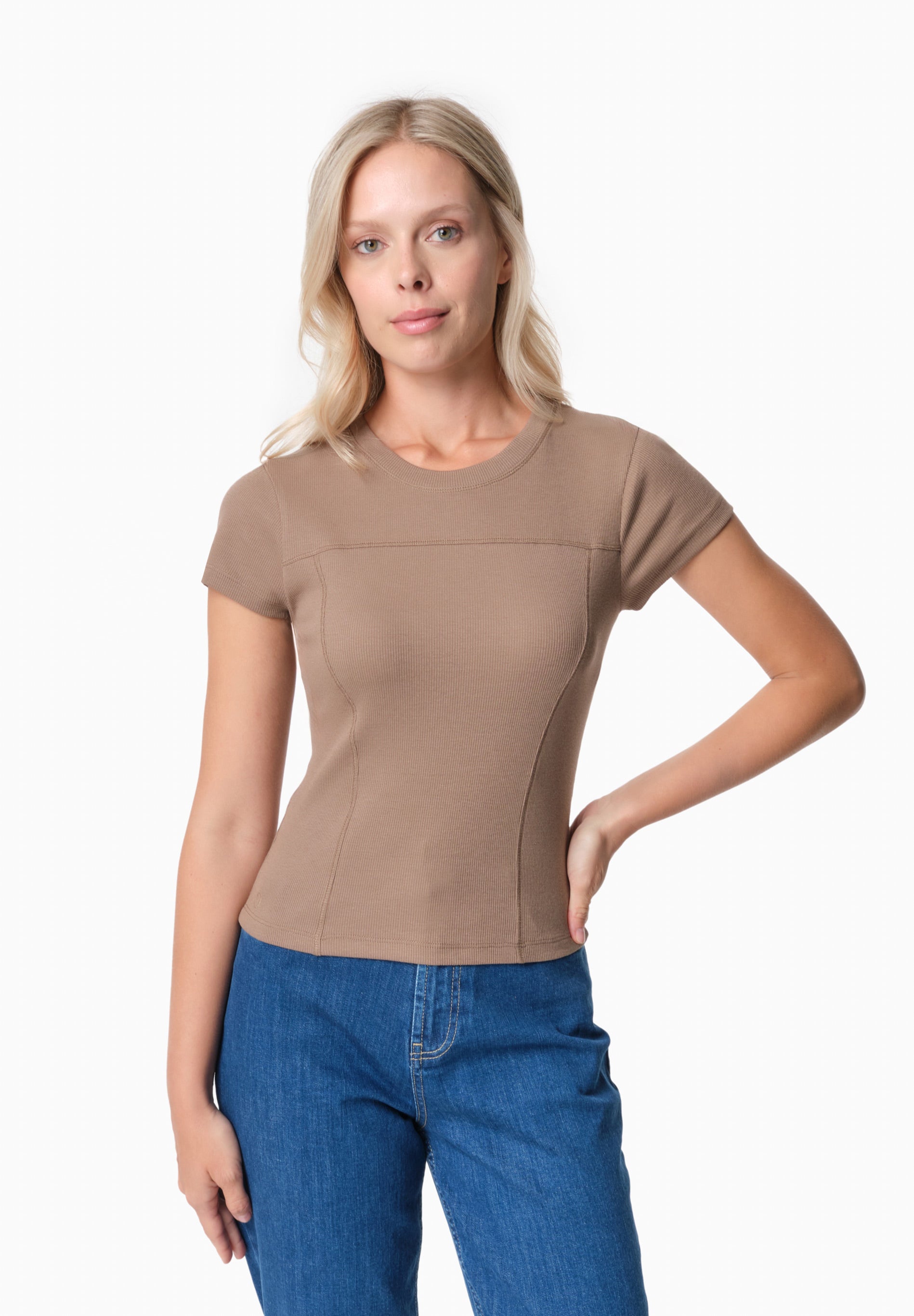 TILLDA | Rib T-Shirt aus TENCEL™ Modal und Bio-Baumwolle