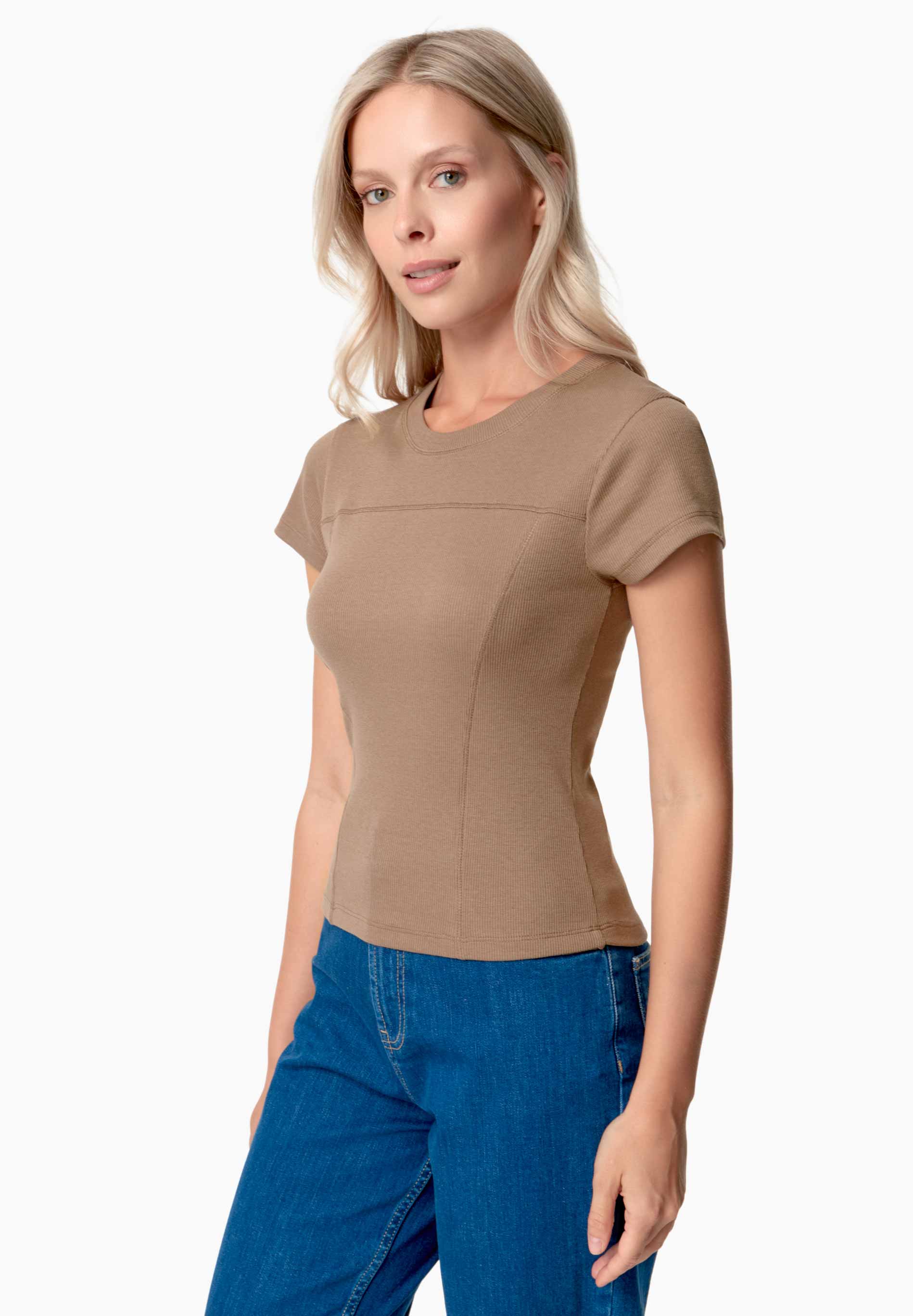 TILLDA | Rib T-Shirt aus TENCEL™ Modal und Bio-Baumwolle
