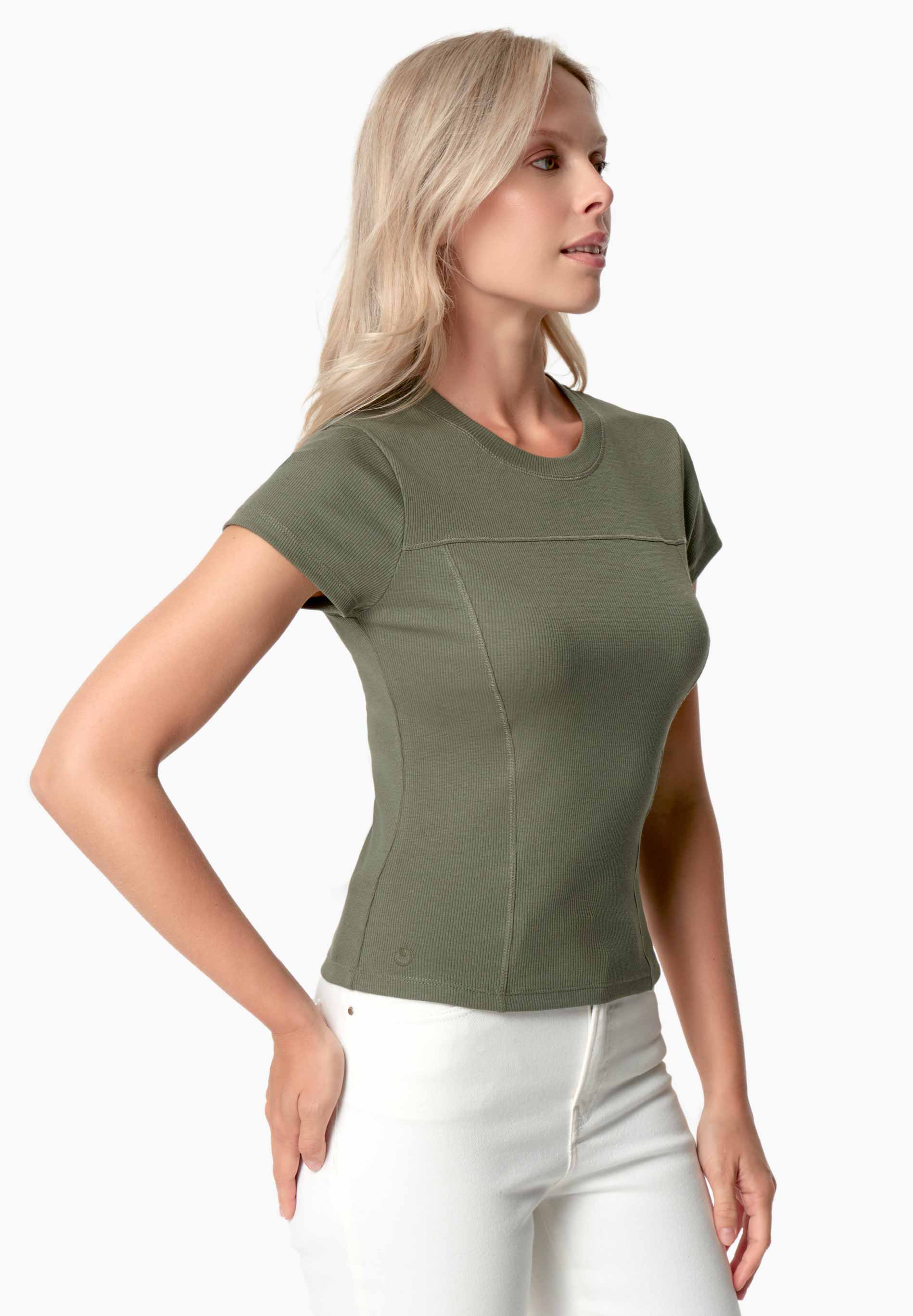 TILLDA | Rib T-Shirt aus TENCEL™ Modal und Bio-Baumwolle