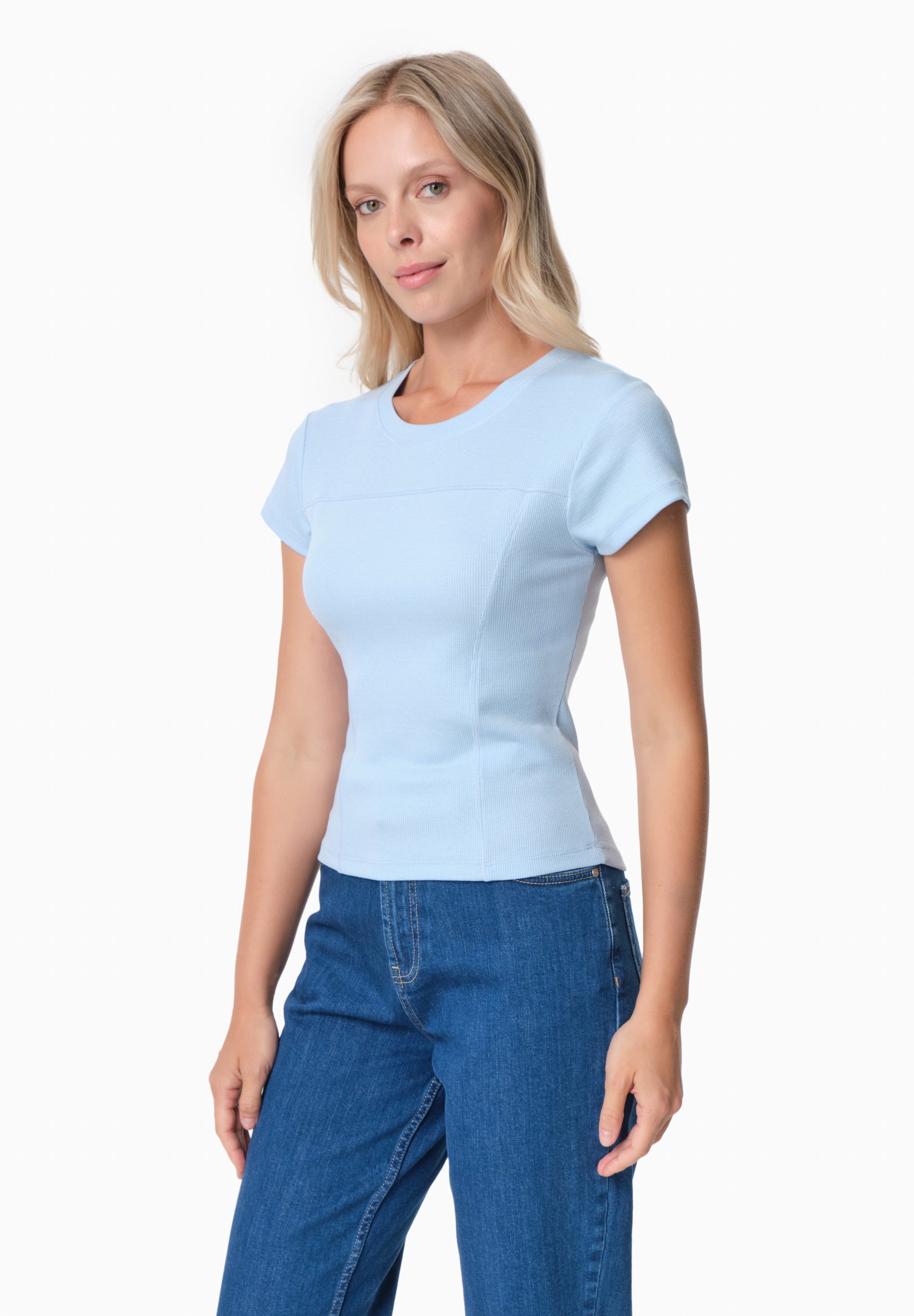 TILLDA | Rib T-Shirt aus TENCEL™ Modal und Bio-Baumwolle